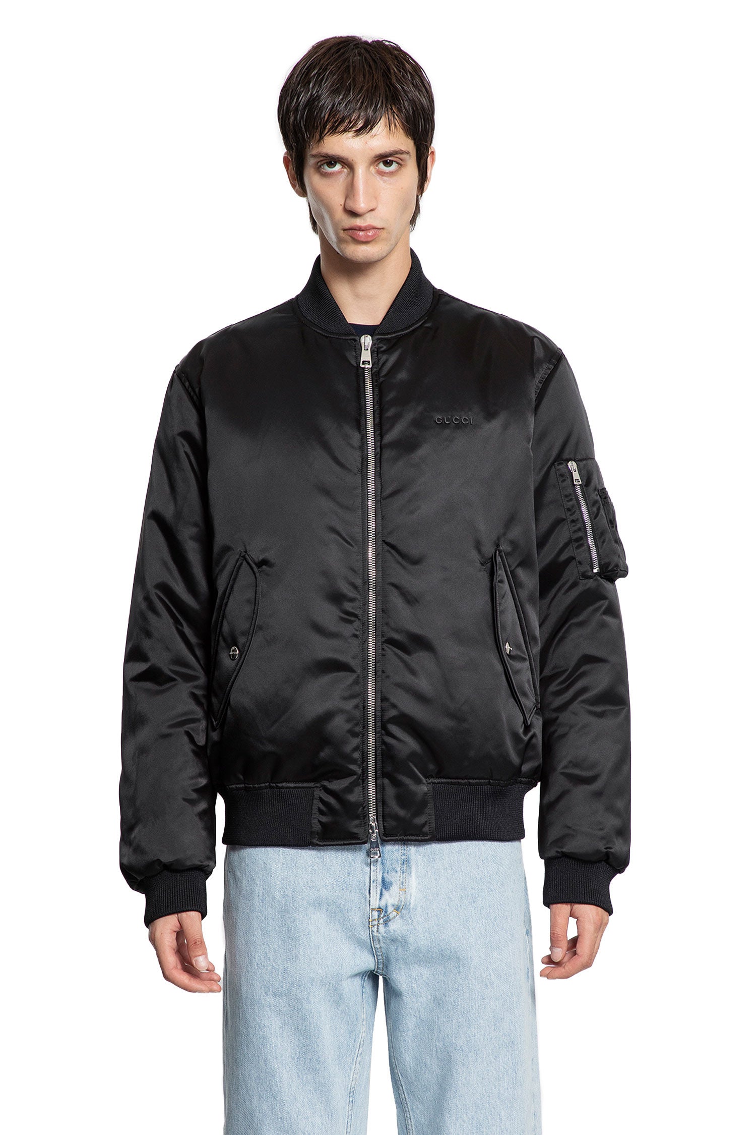 Heavy Nylon Canvas Bomber - Antonioli.eu
