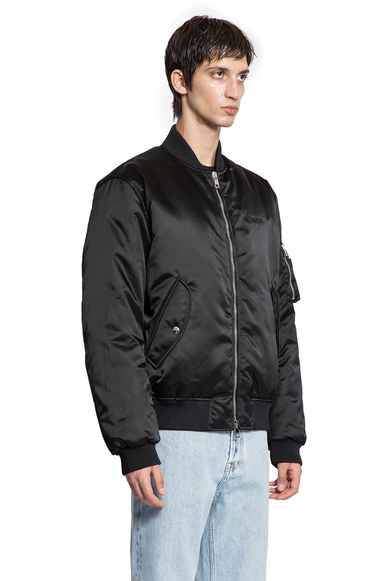 Heavy Nylon Canvas Bomber - Antonioli.eu