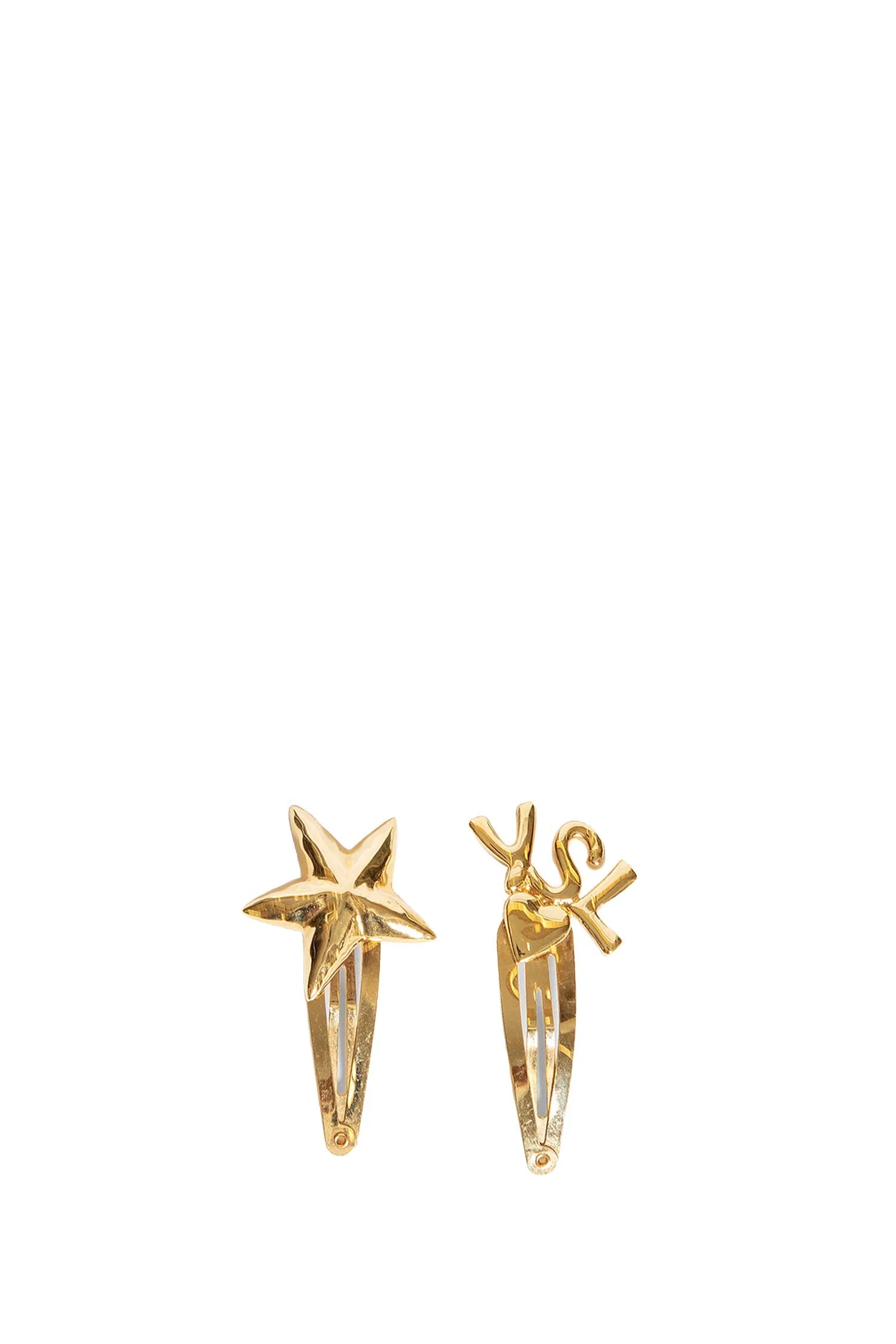 SAINT LAURENT WOMAN GOLD HAIR ACCESSORIES - Antonioli.eu