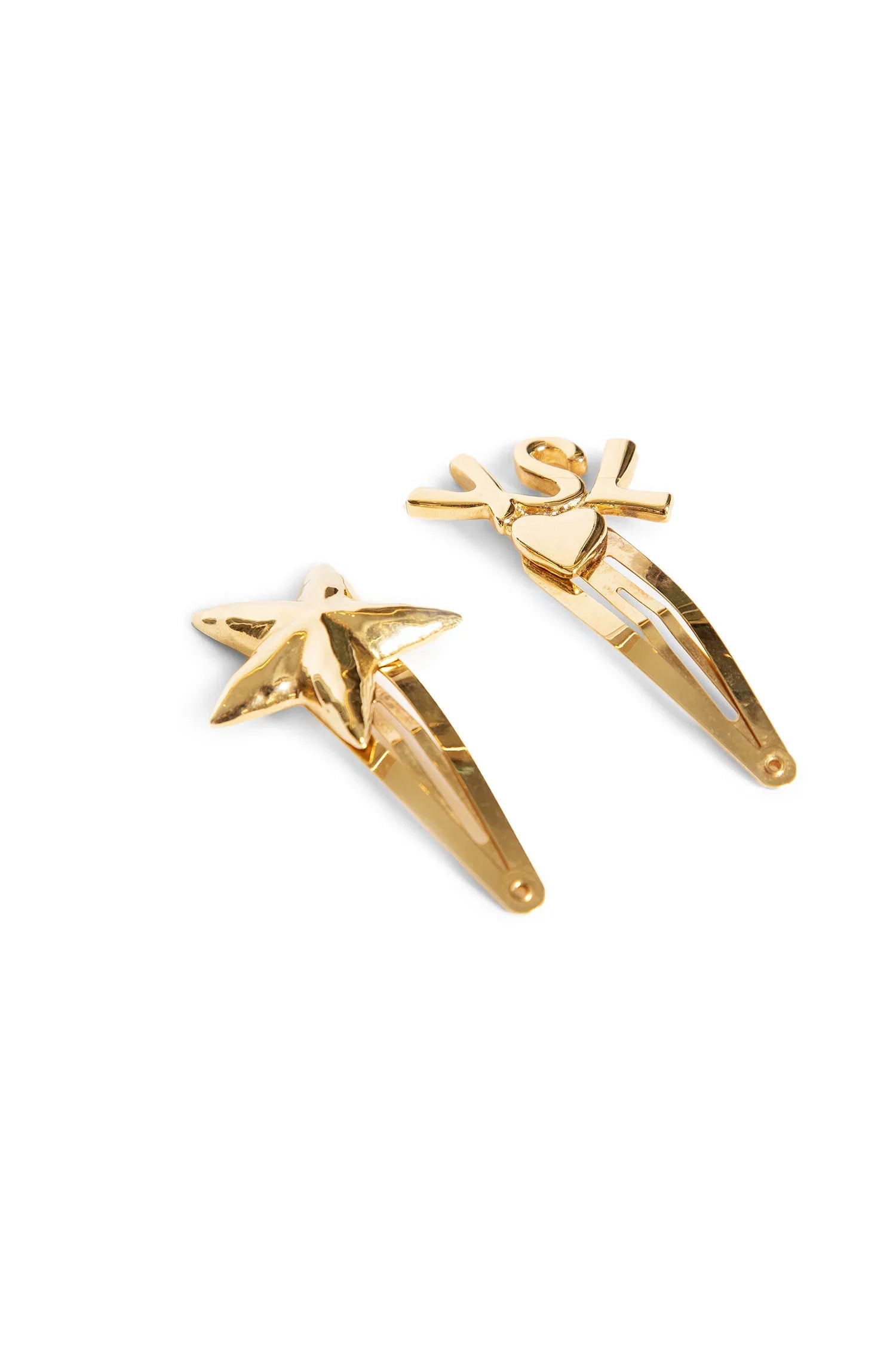 SAINT LAURENT WOMAN GOLD HAIR ACCESSORIES - Antonioli.eu