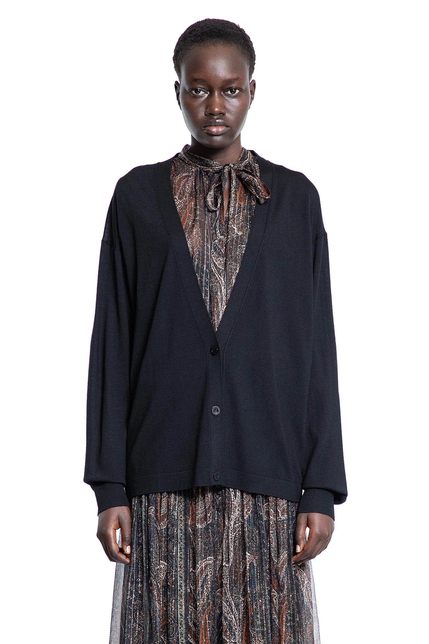 Oversized Cardigan in Wool - Antonioli.eu