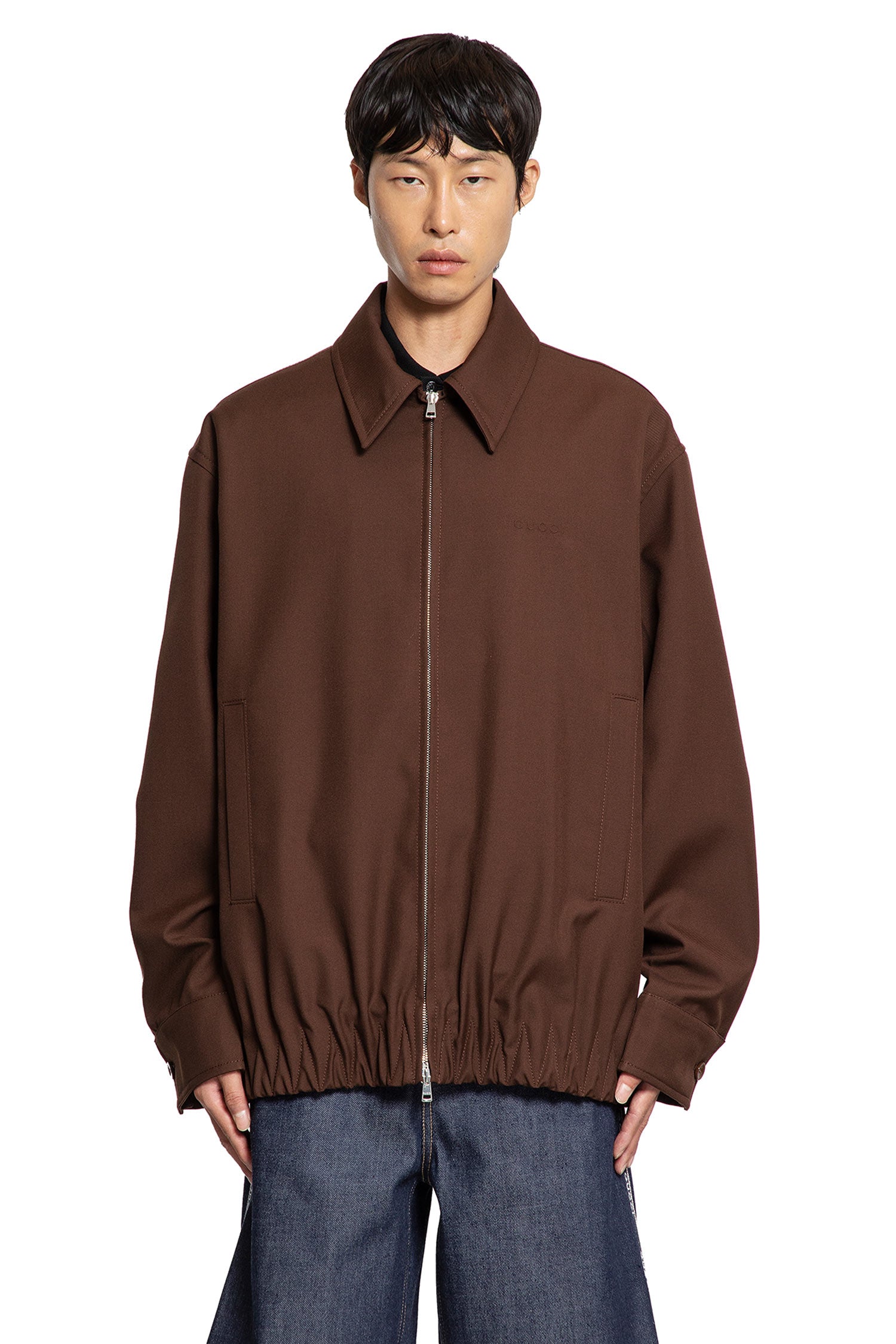 Logo Wool Twill Jacket