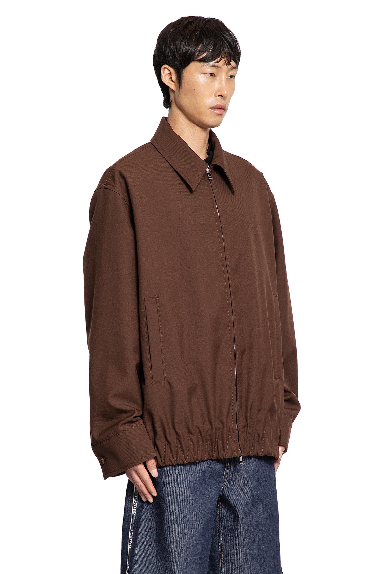 Logo Wool Twill Jacket