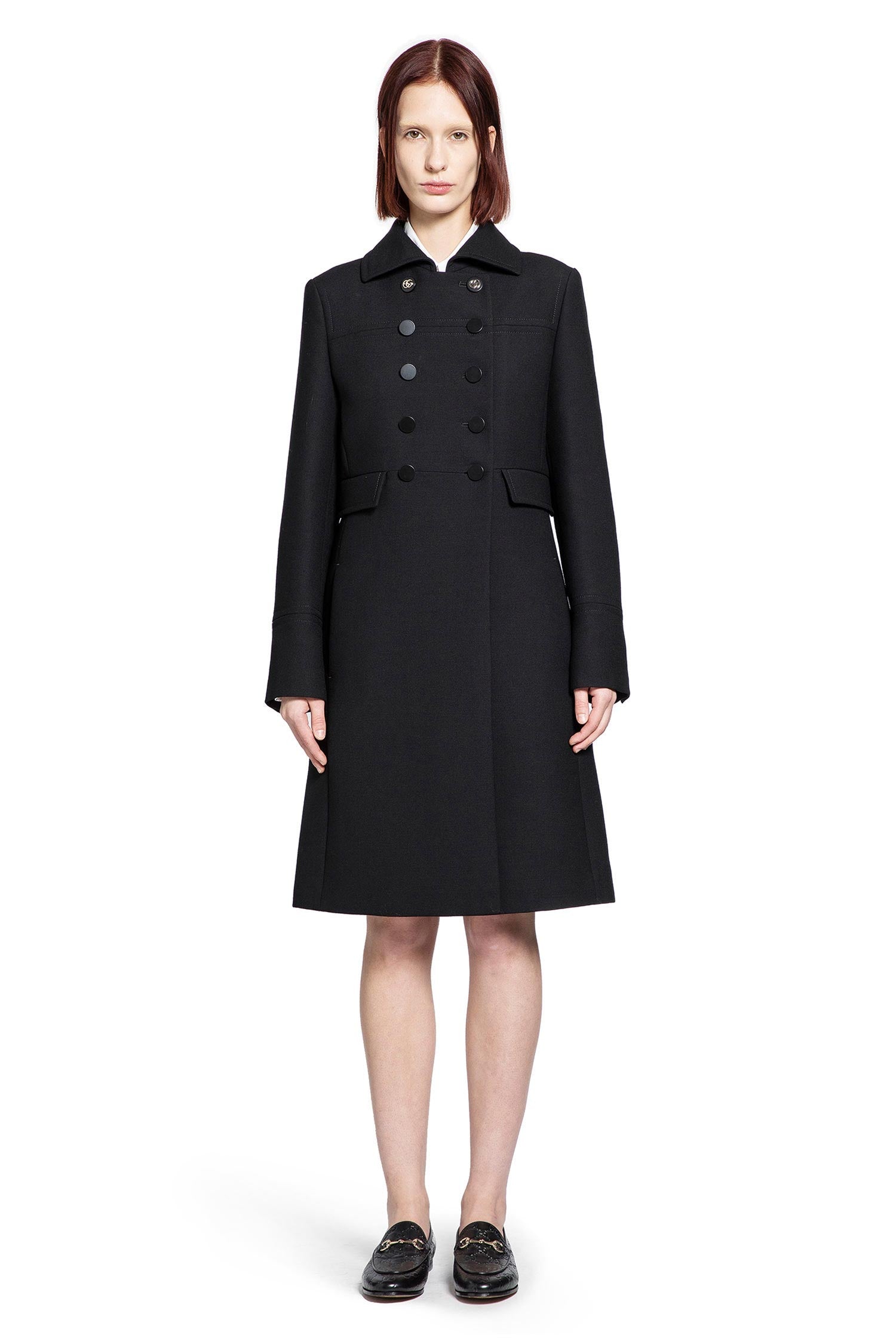 Double-Breasted Wool Coat