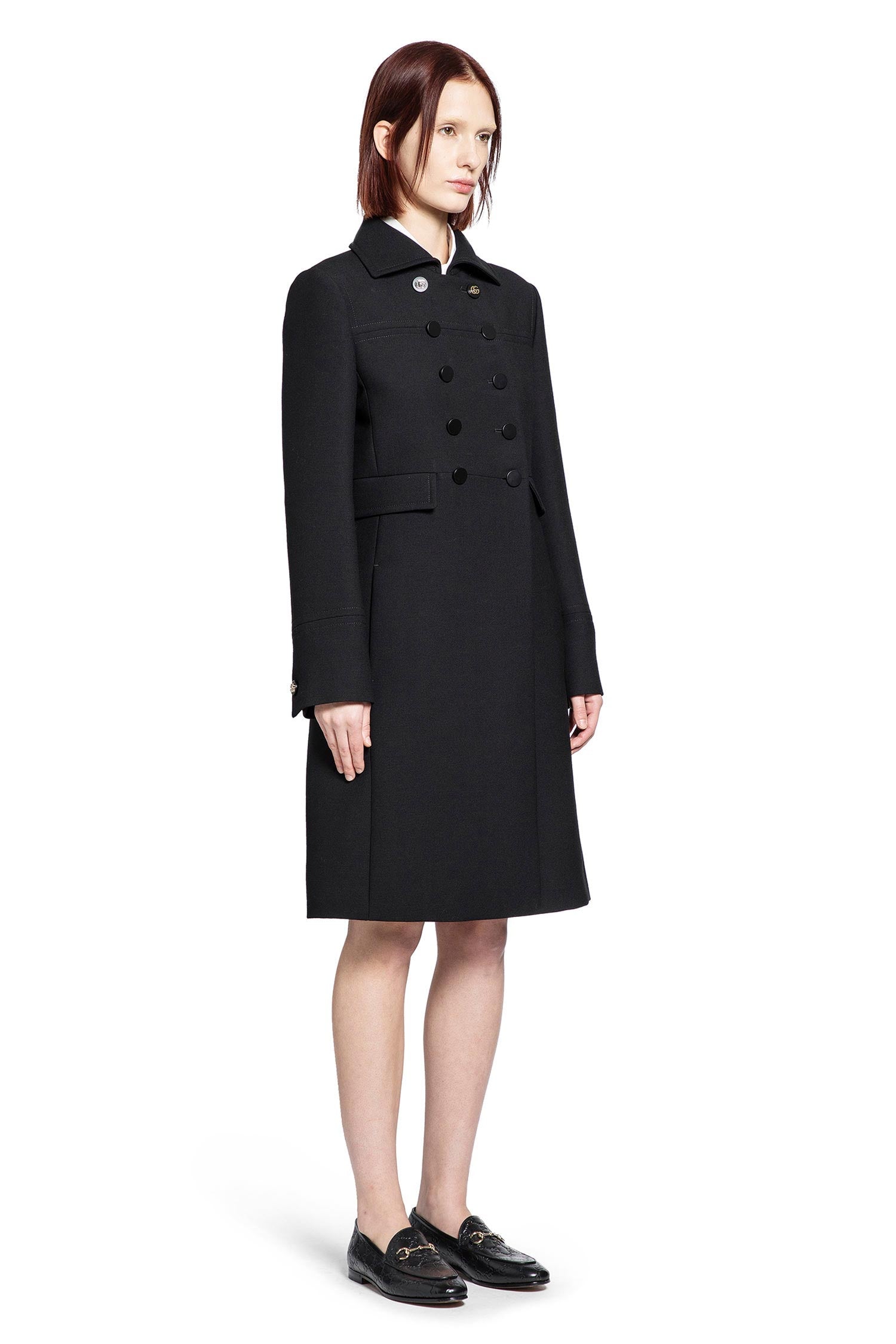 Double-Breasted Wool Coat