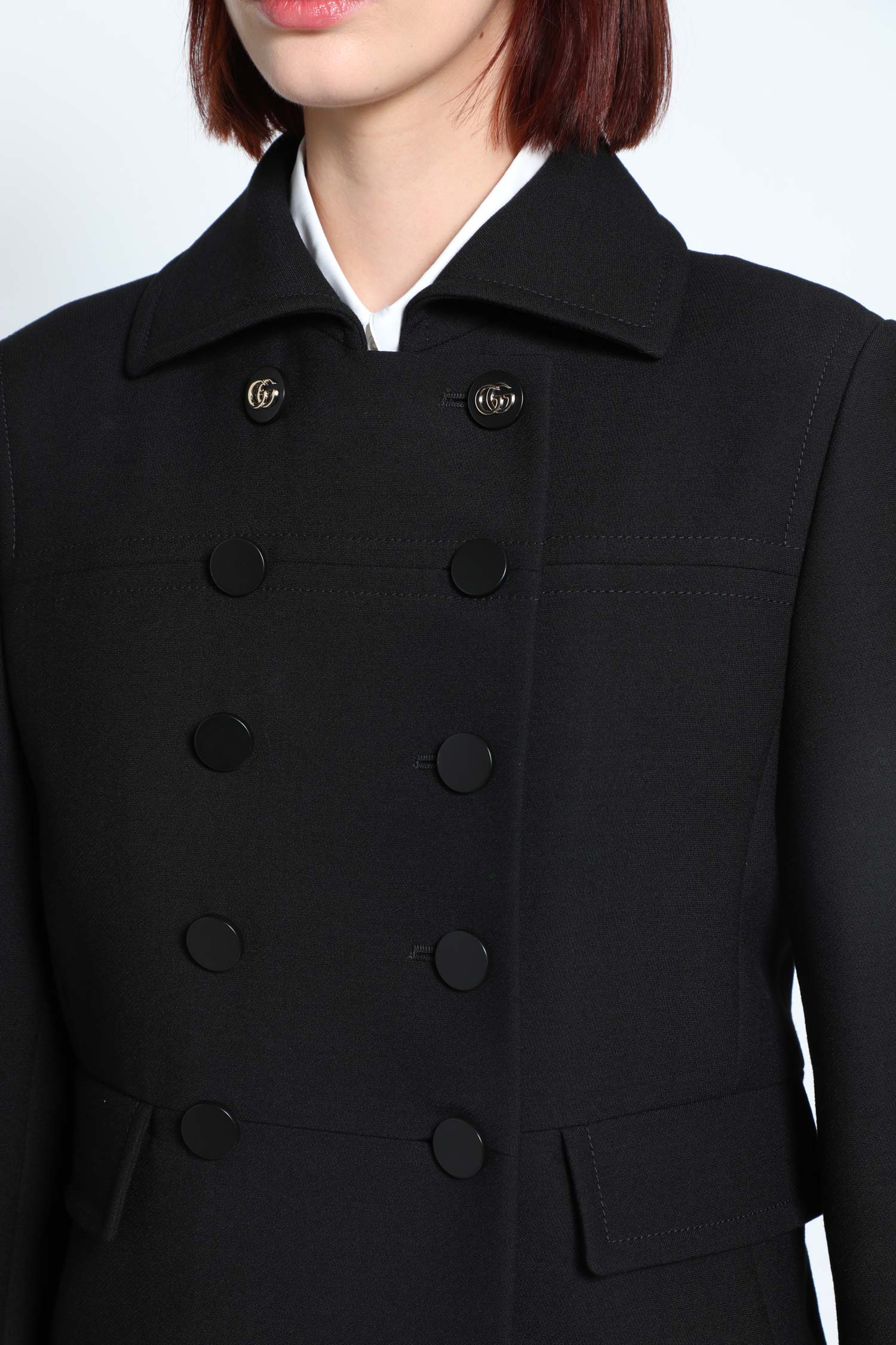 Double-Breasted Wool Coat