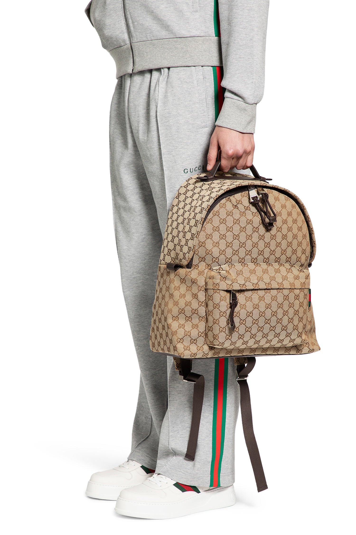 GUCCI MAN BEIGE BACKPACKS & TRAVEL BAGS