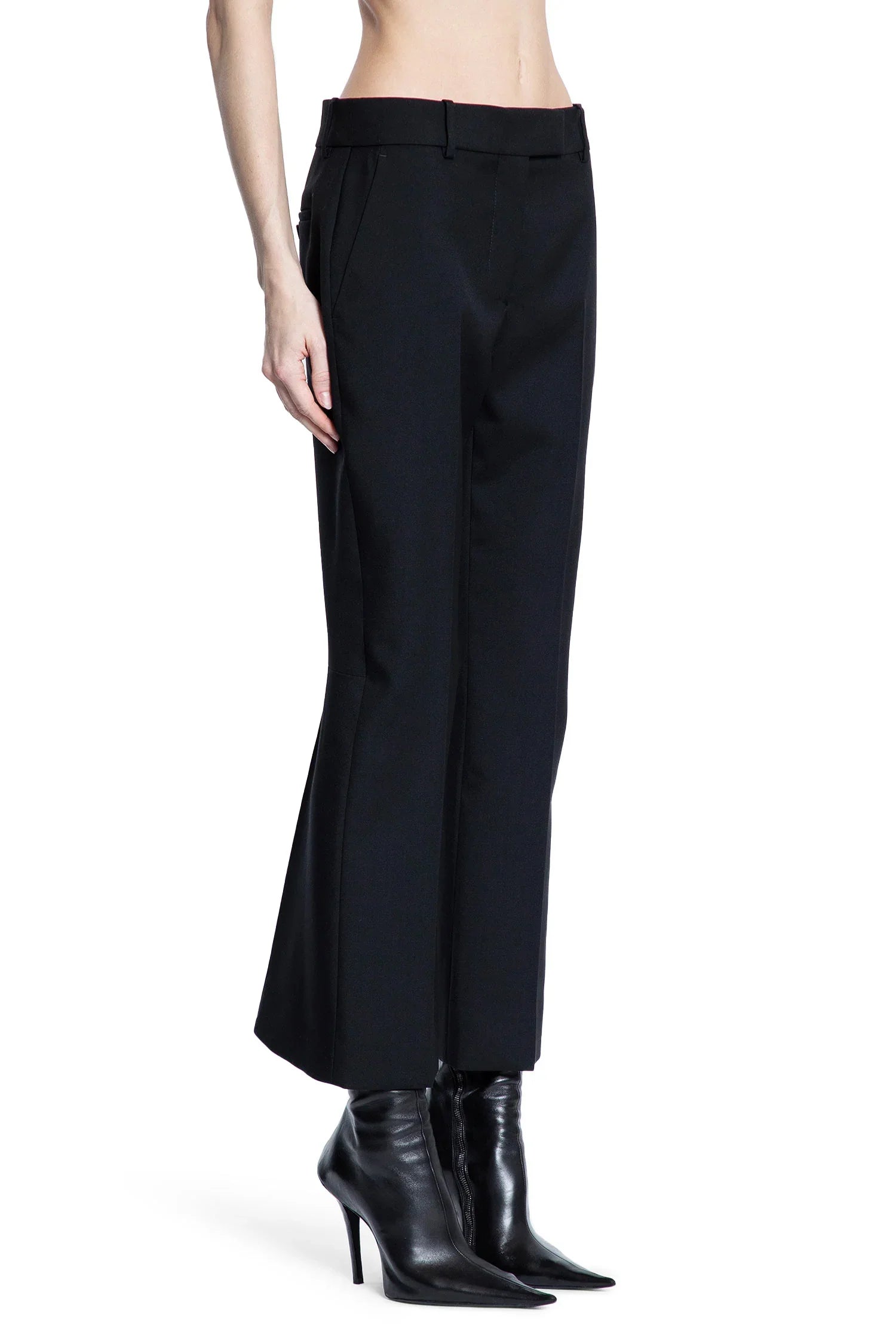 Kickback Wool Gabardine Trousers - Antonioli.eu