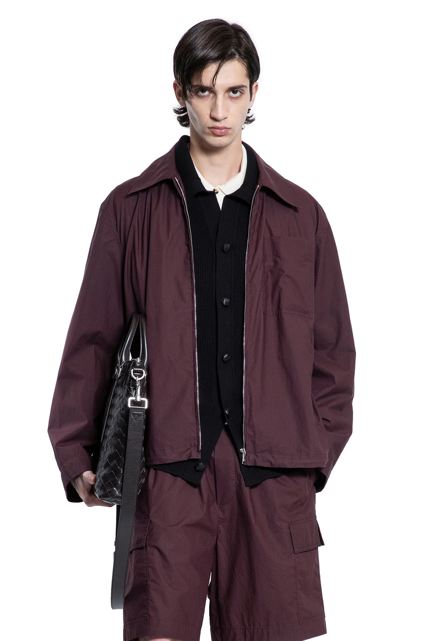 Resinated Cotton Blouson - Antonioli.eu