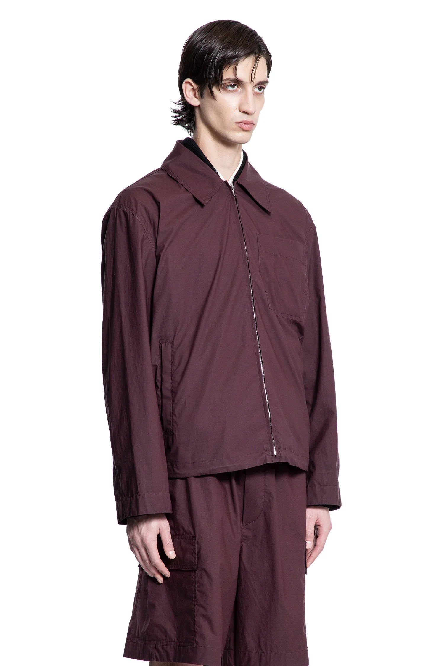 Resinated Cotton Blouson - Antonioli.eu