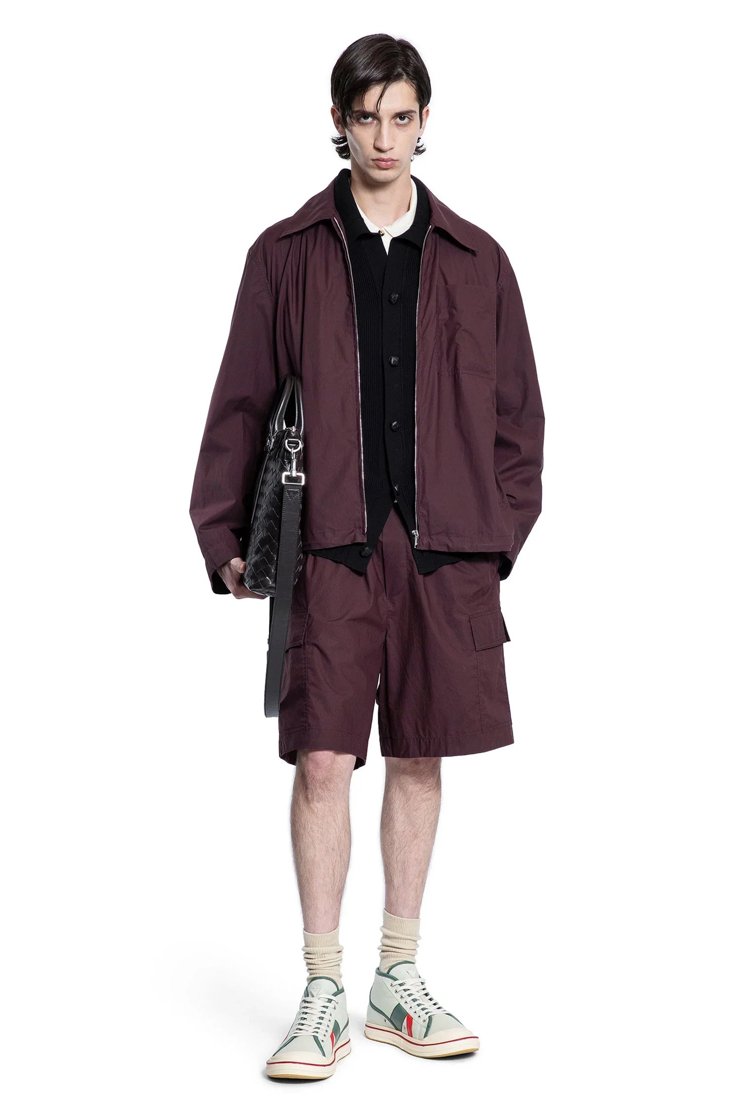 Resinated Cotton Blouson - Antonioli.eu