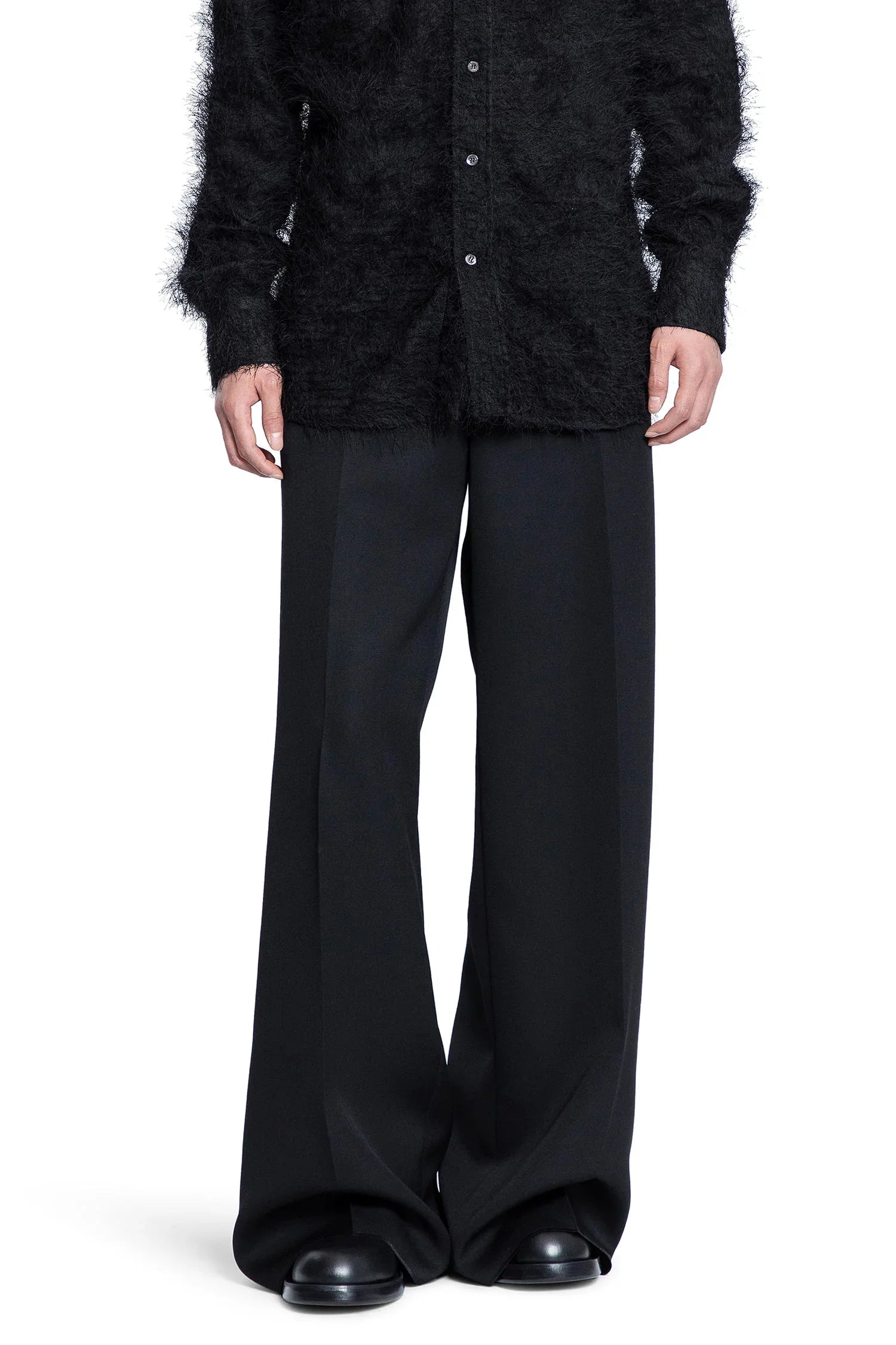 Wide Leg Tuxedo Trousers - Antonioli.eu