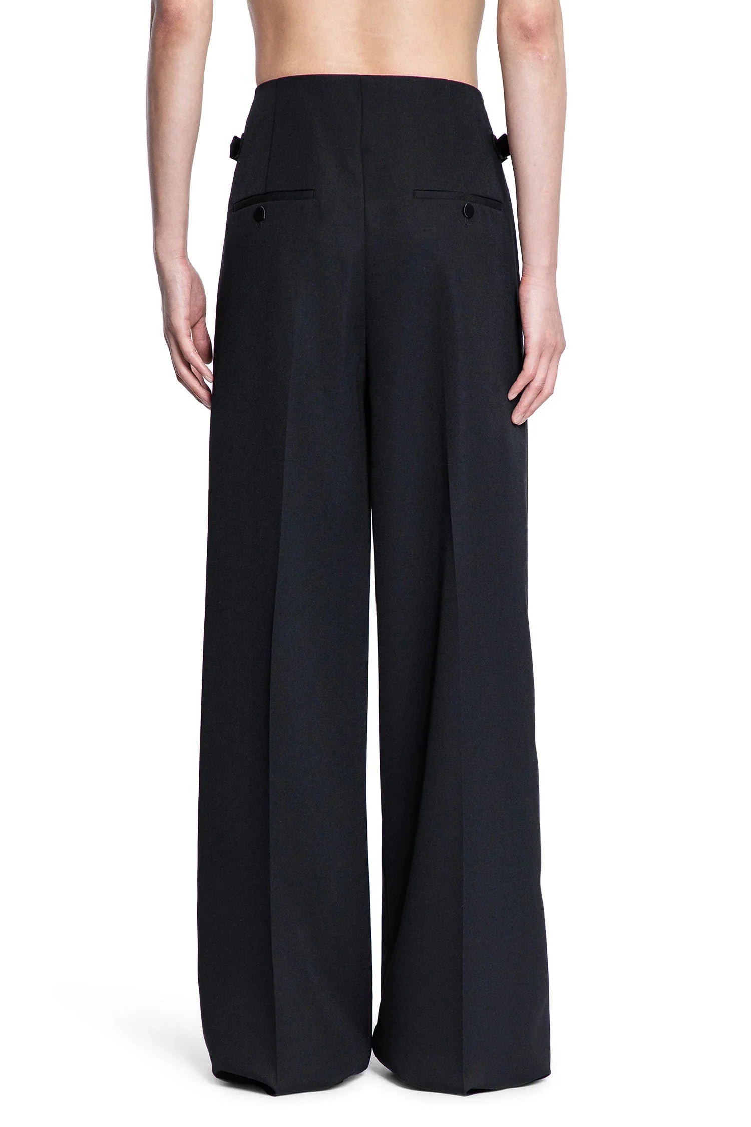 Wide Leg Tuxedo Trousers - Antonioli.eu