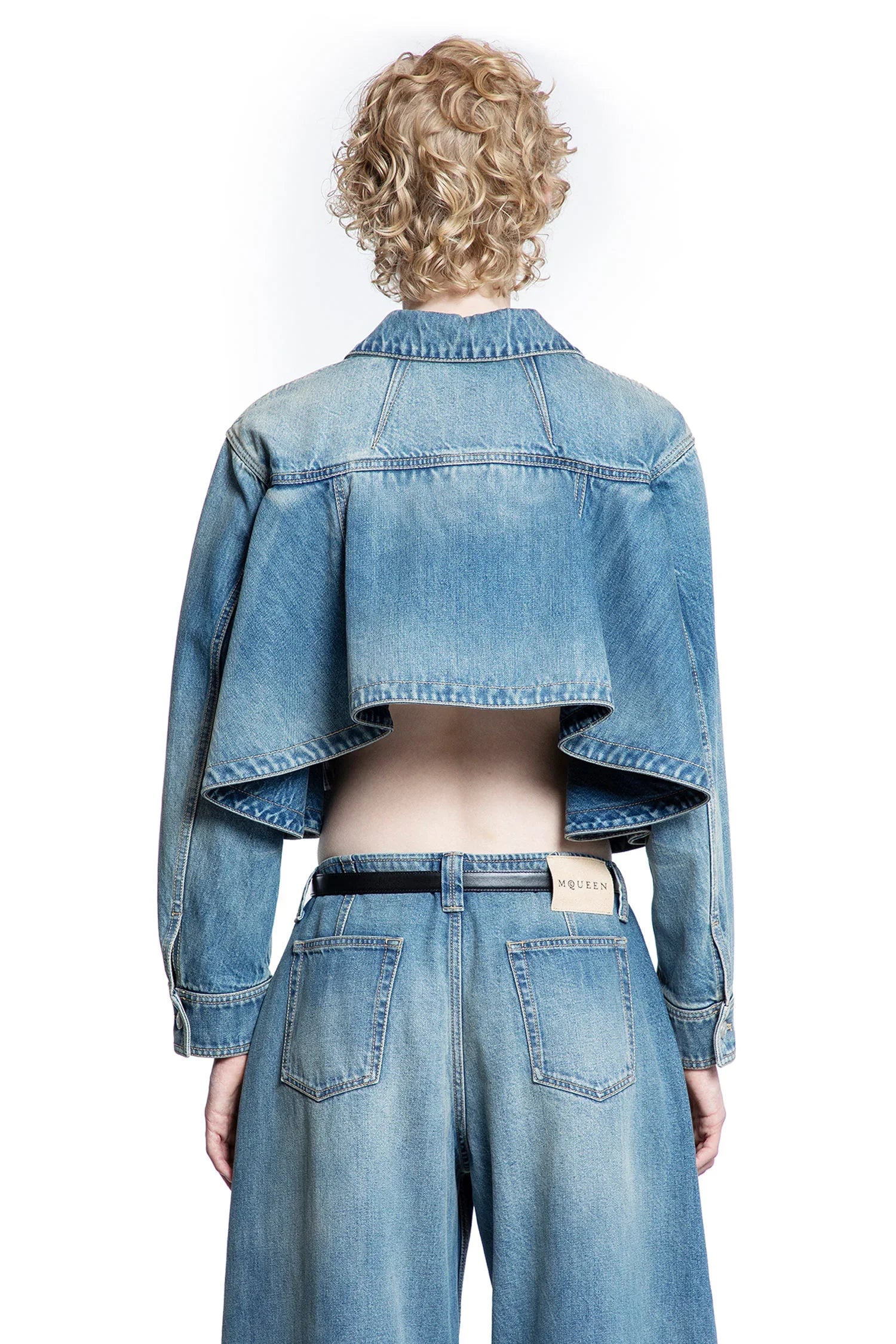 ALEXANDER MCQUEEN WOMAN BLUE JACKETS - Antonioli.eu