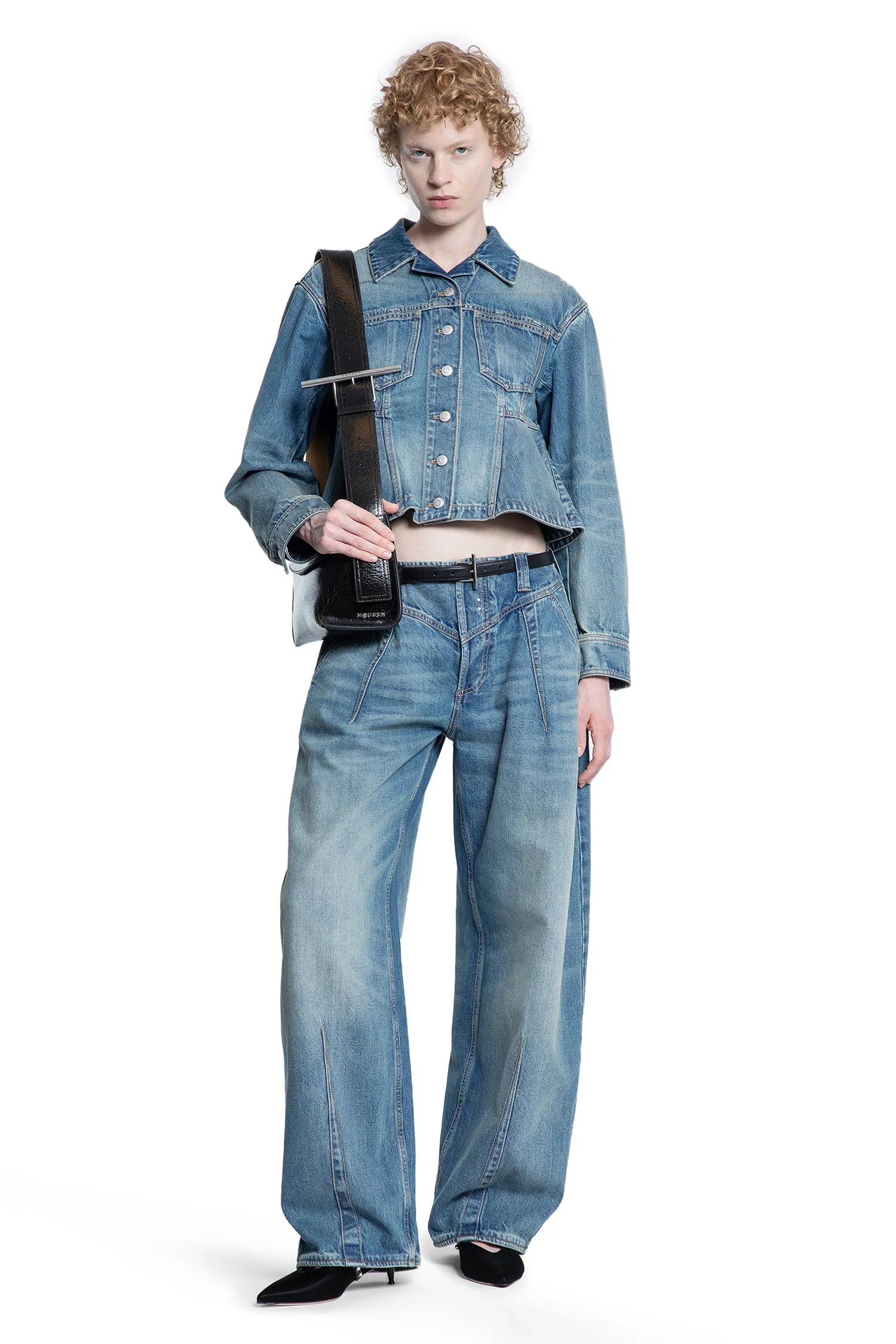 ALEXANDER MCQUEEN WOMAN BLUE JACKETS - Antonioli.eu