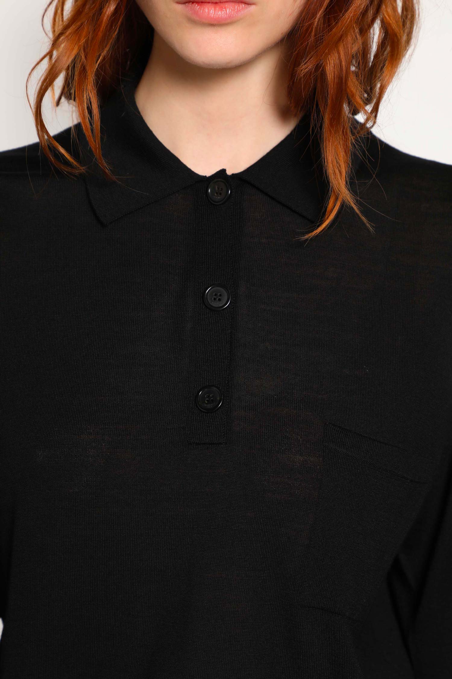 Wool Pocket Polo