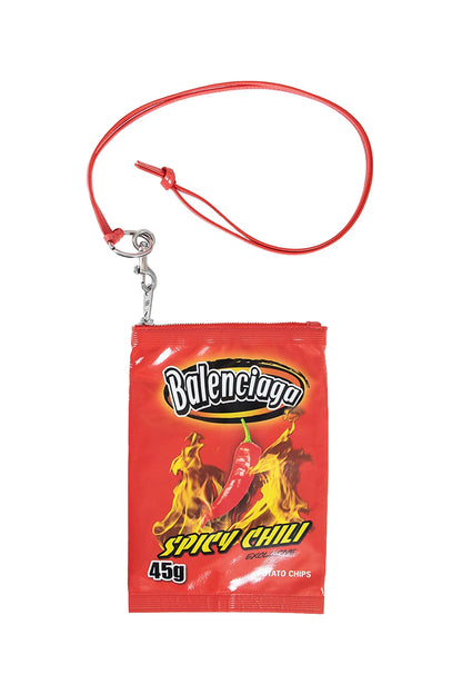 Chips Phone Holder Pouch in glossy calfskin - Antonioli.eu