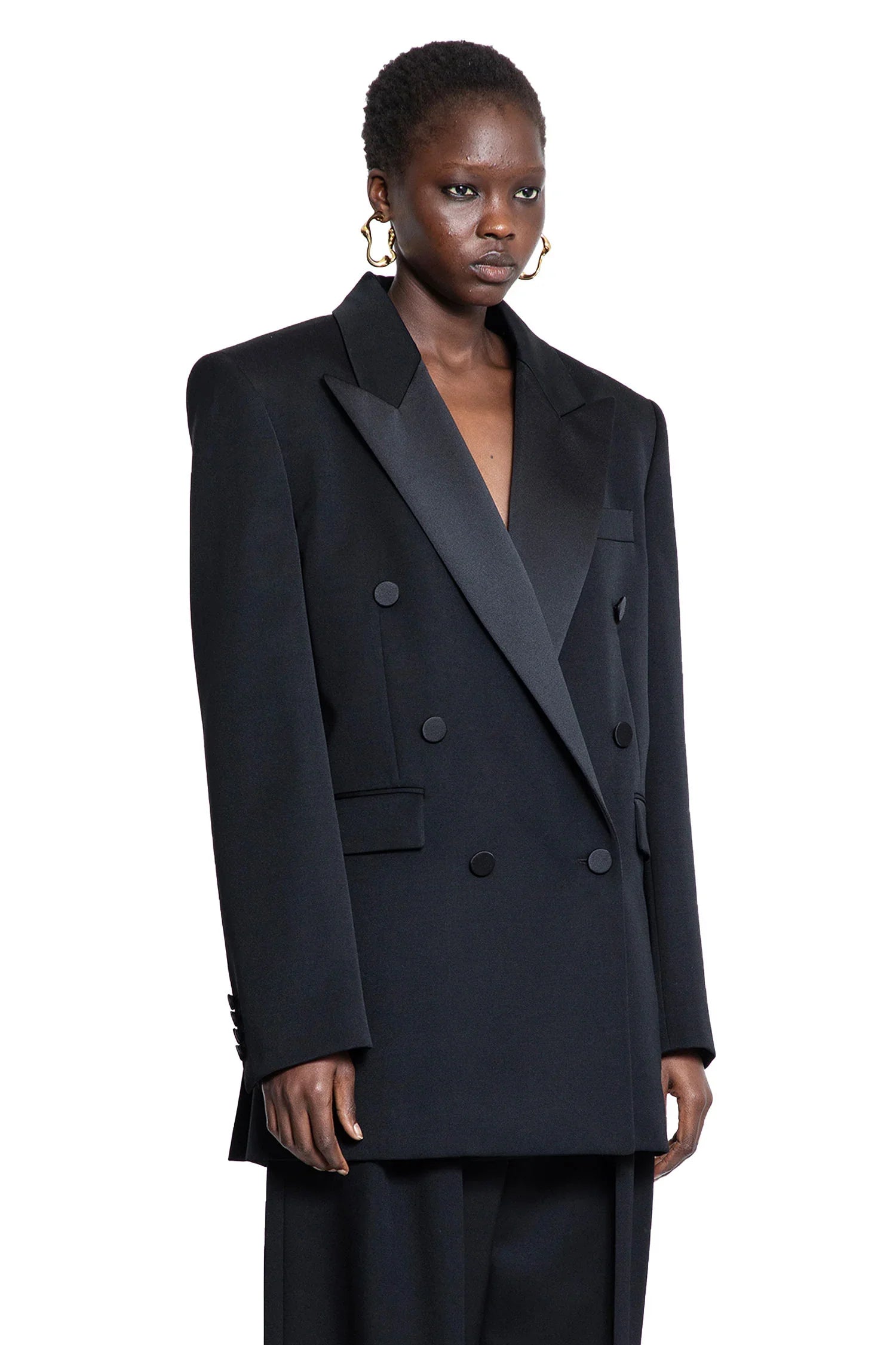 Tuxedo blazer in Grain de Poudre - Antonioli.eu