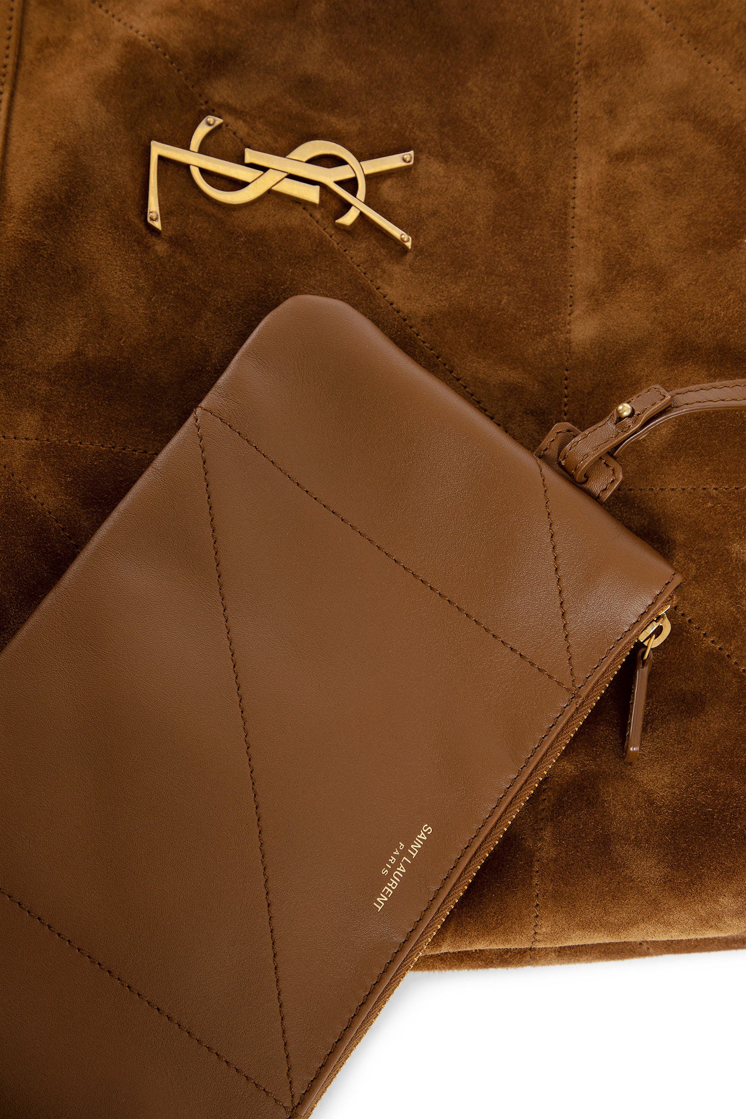Jamie Large Pochon in Suede