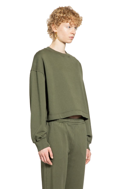 Cropped Sweatshirt In Cotton