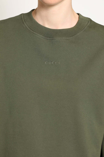 Cropped Sweatshirt In Cotton