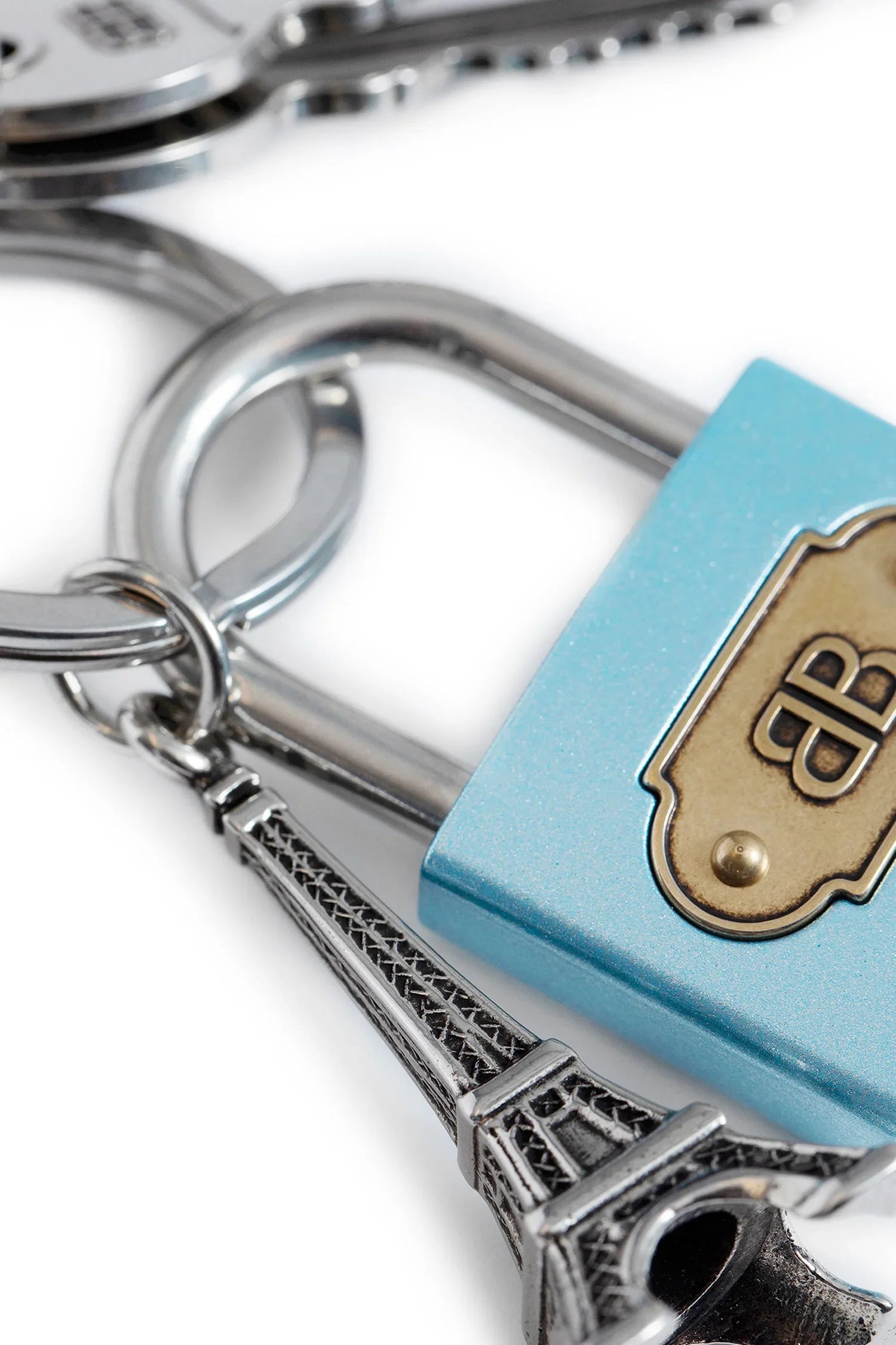 Lock and heart of crystals Keychain - Antonioli.eu