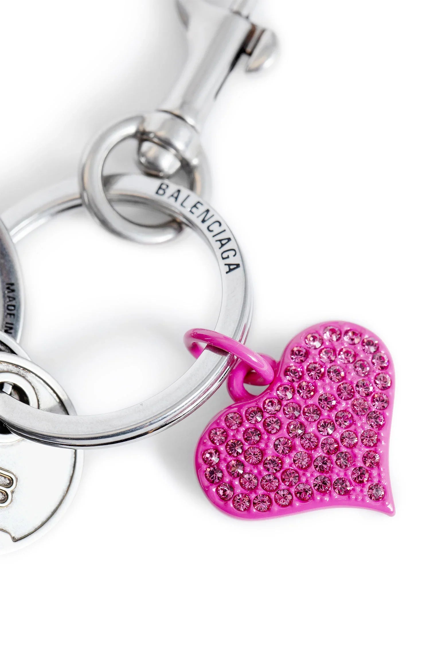 Lock and heart of crystals Keychain - Antonioli.eu