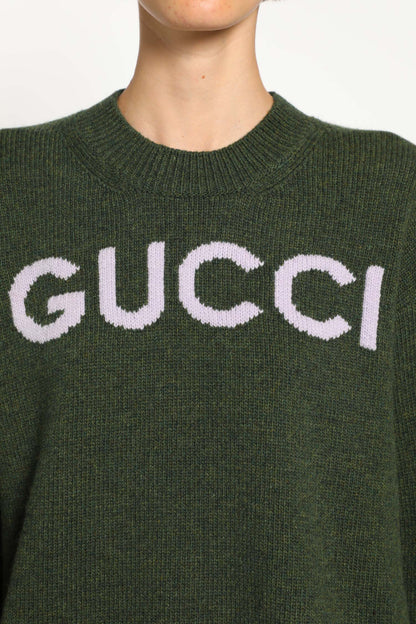 GUCCI WOMAN GREEN KNITWEAR