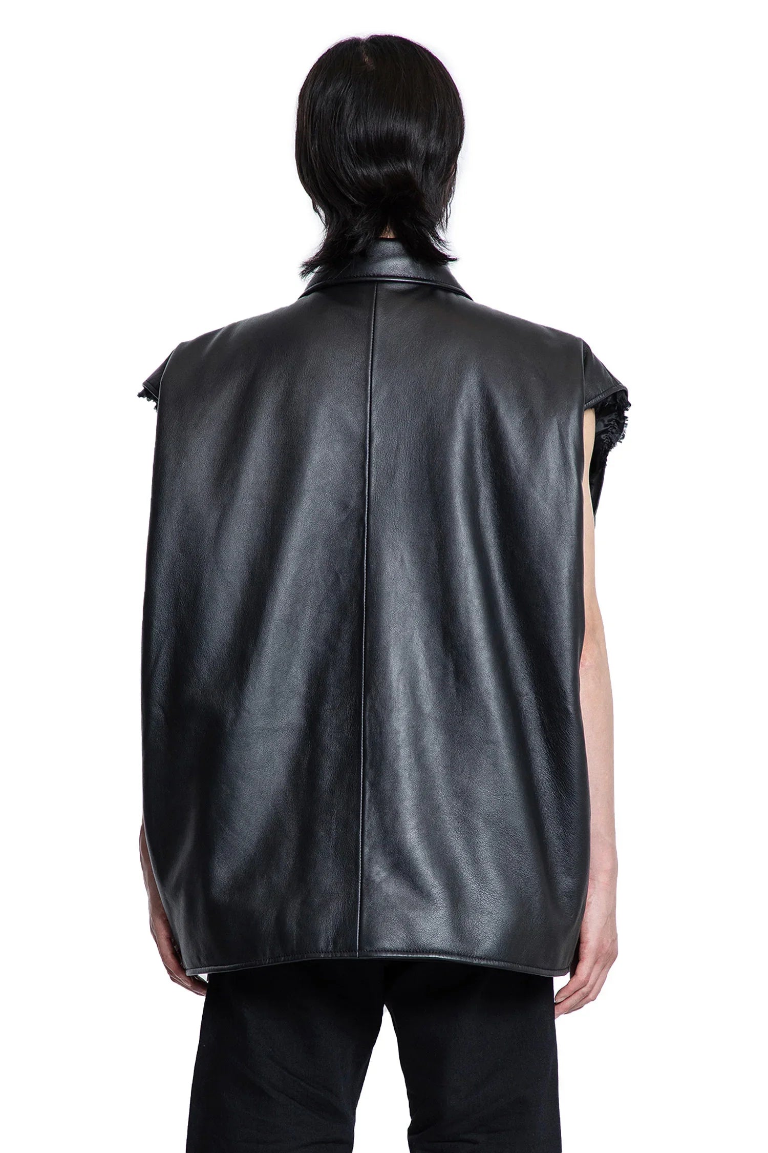 Sleeveless Bomber in supersoft leather - Antonioli.eu