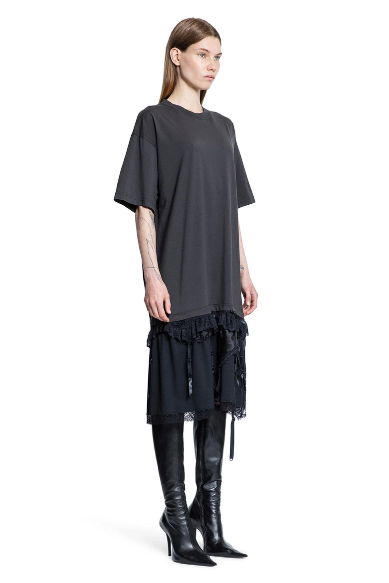 Lingerie T-Shirt Dress in silk Satin - Antonioli.eu