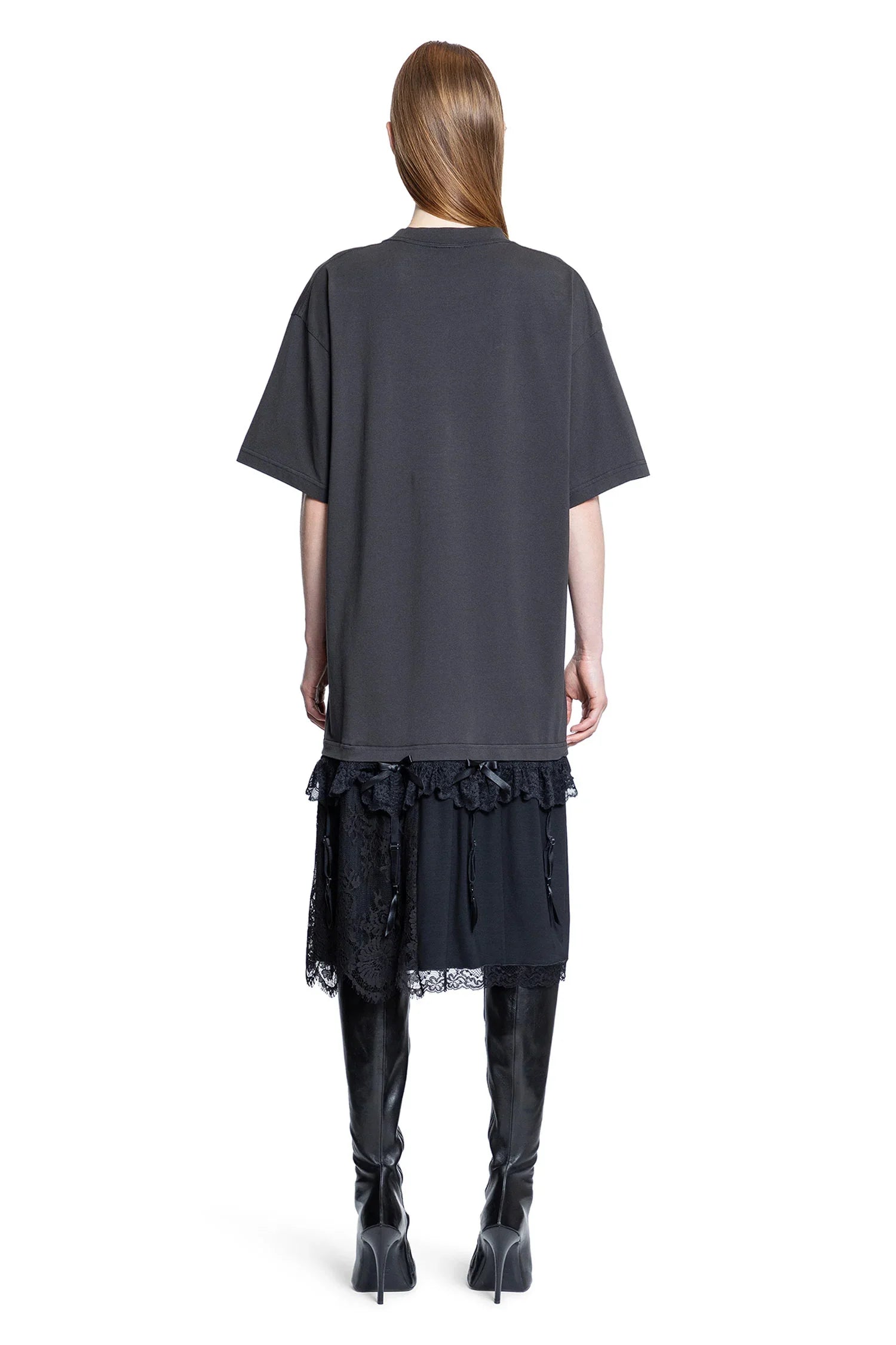Lingerie T-Shirt Dress in silk Satin - Antonioli.eu