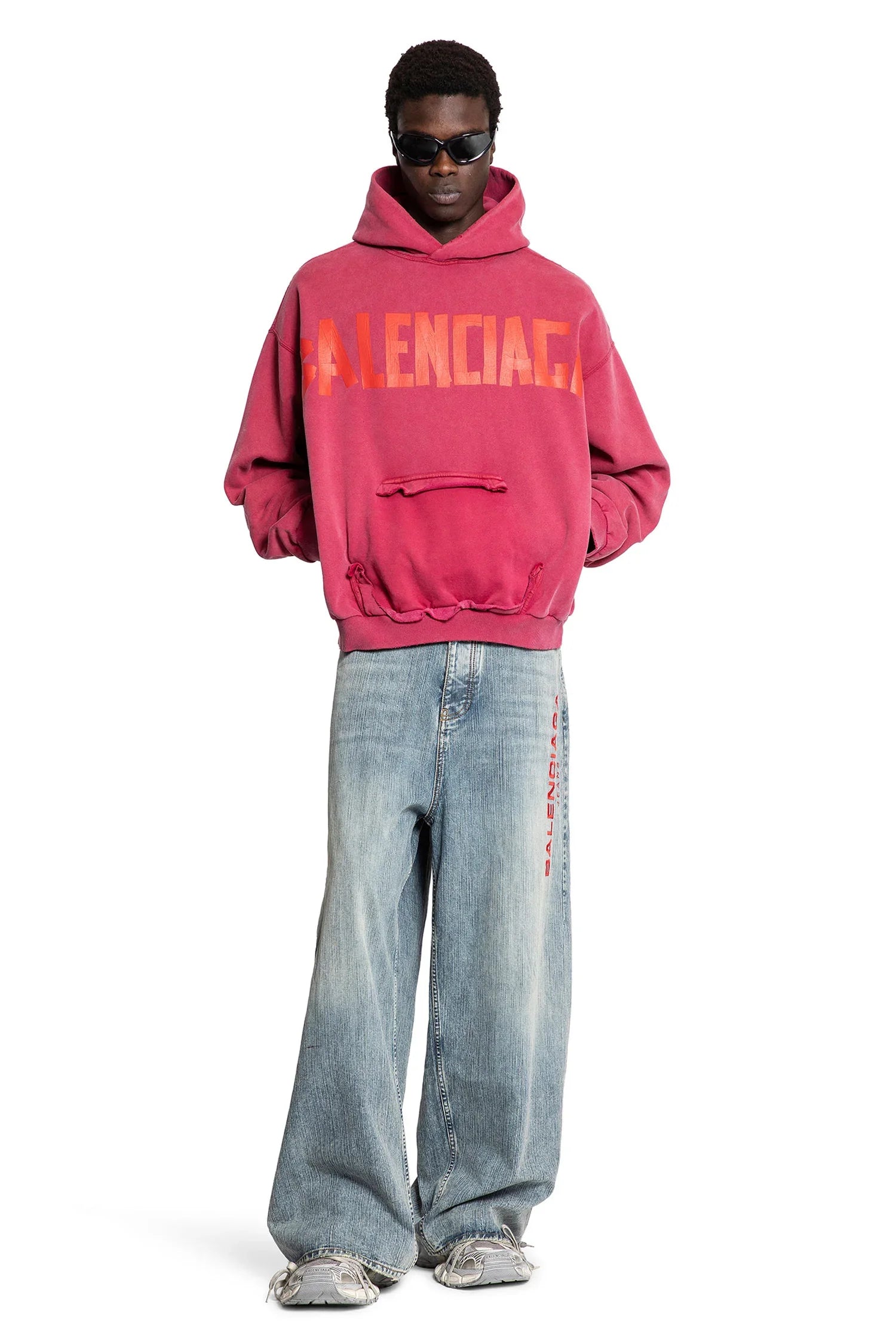 Baggy Pants in Italian ring denim - Antonioli.eu