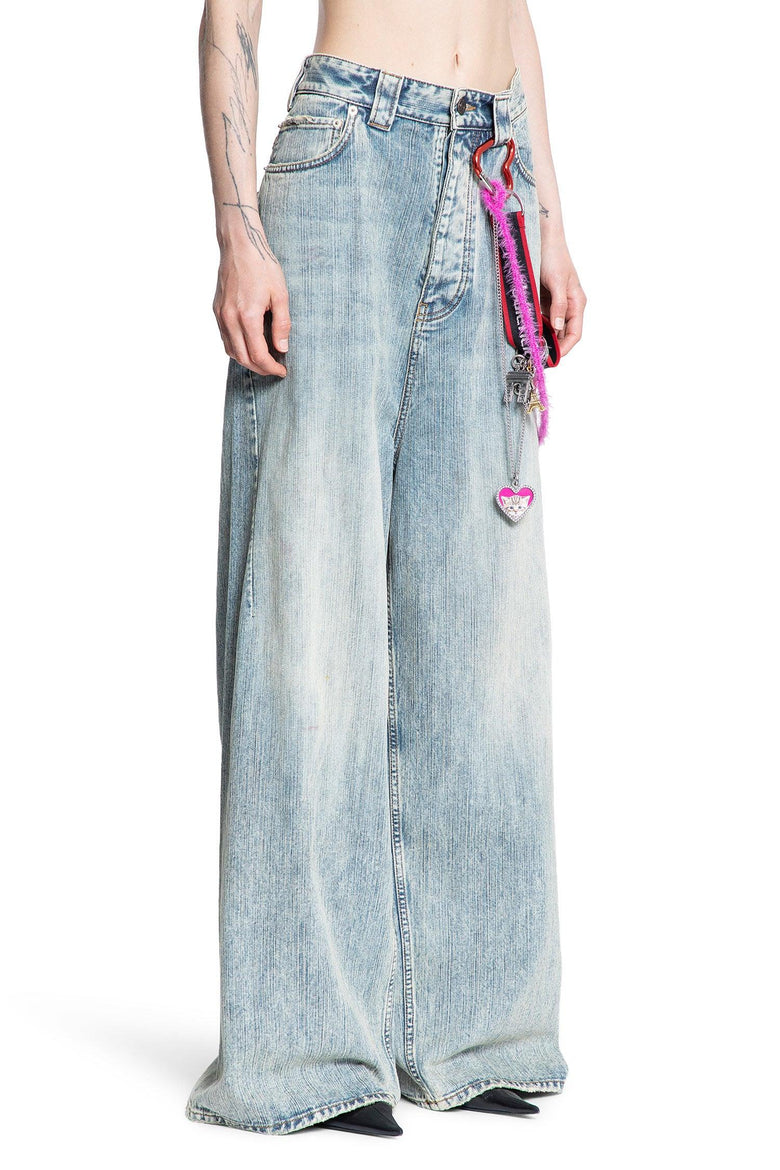 Charms Baggy Pants in Cotton Denim - Antonioli.eu