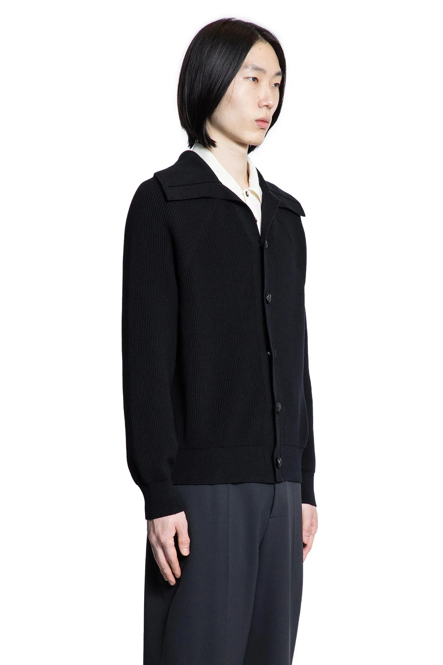 Cotton English rib Cardigan - Antonioli.eu