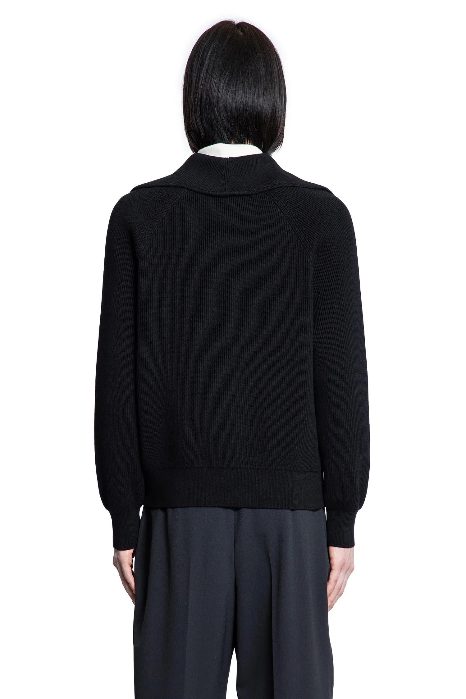 Cotton English rib Cardigan - Antonioli.eu