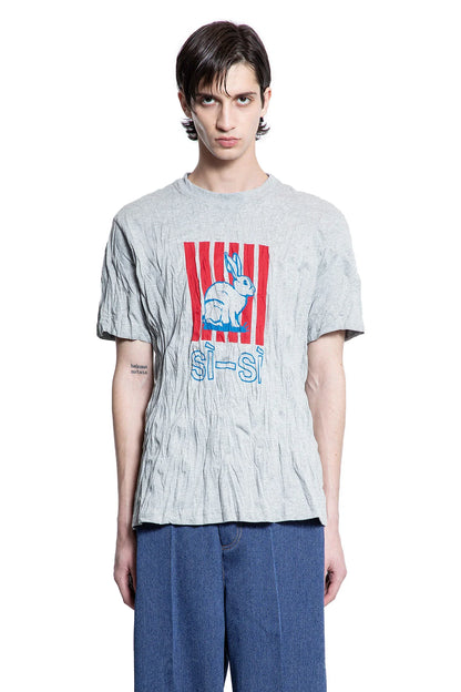 Crushed Cotton Printed Jersey T-Shirt - Antonioli.eu
