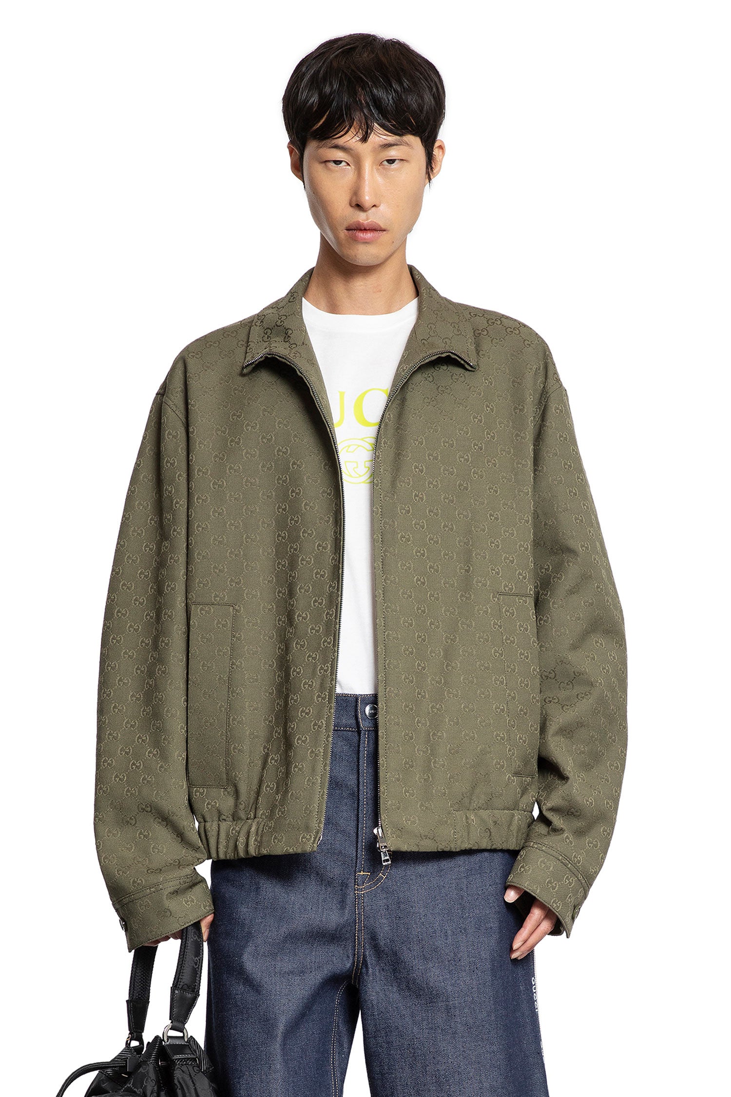 GG Canvas Bomber Jacket - Antonioli.eu