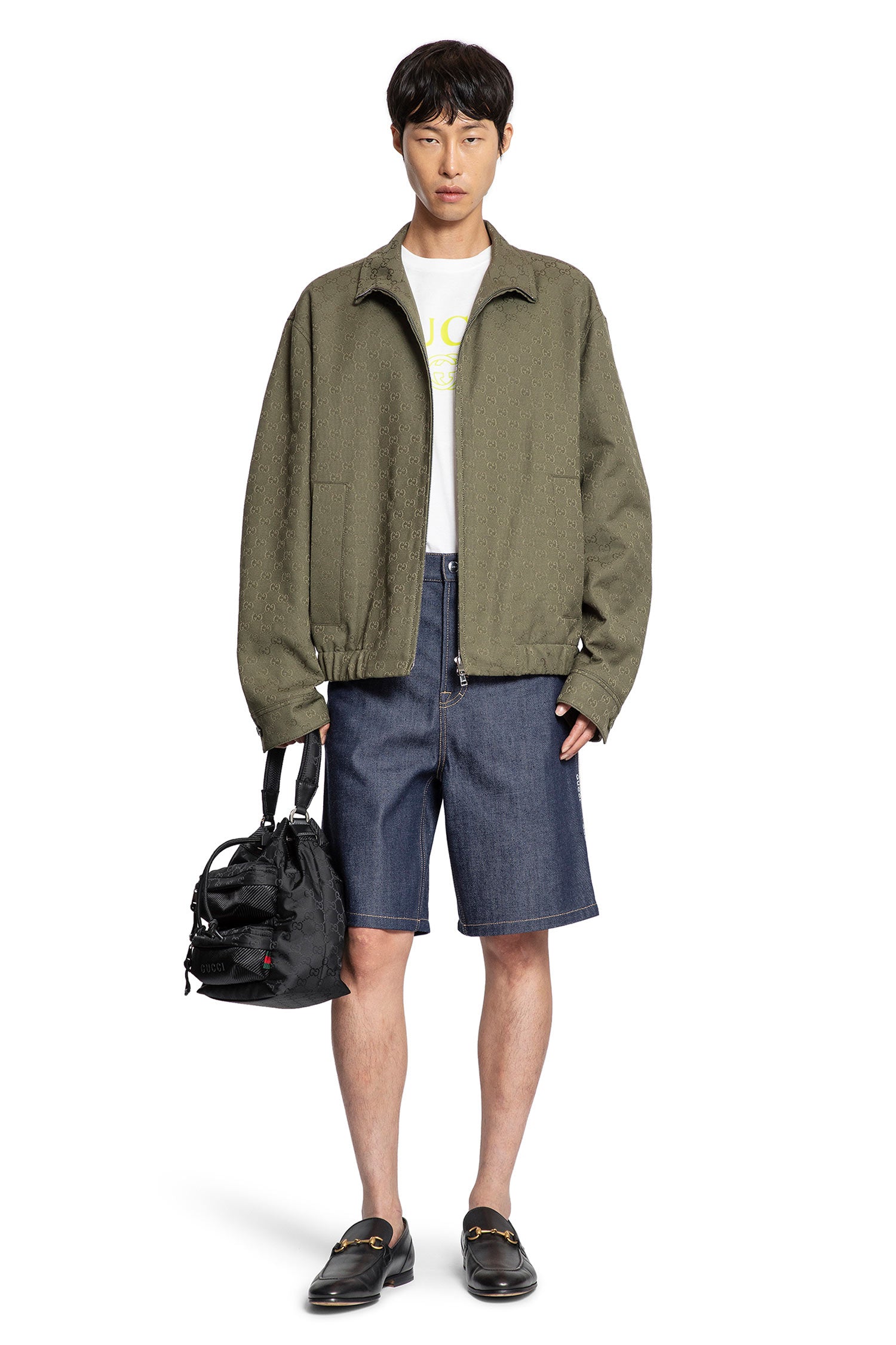 GG Canvas Bomber Jacket - Antonioli.eu
