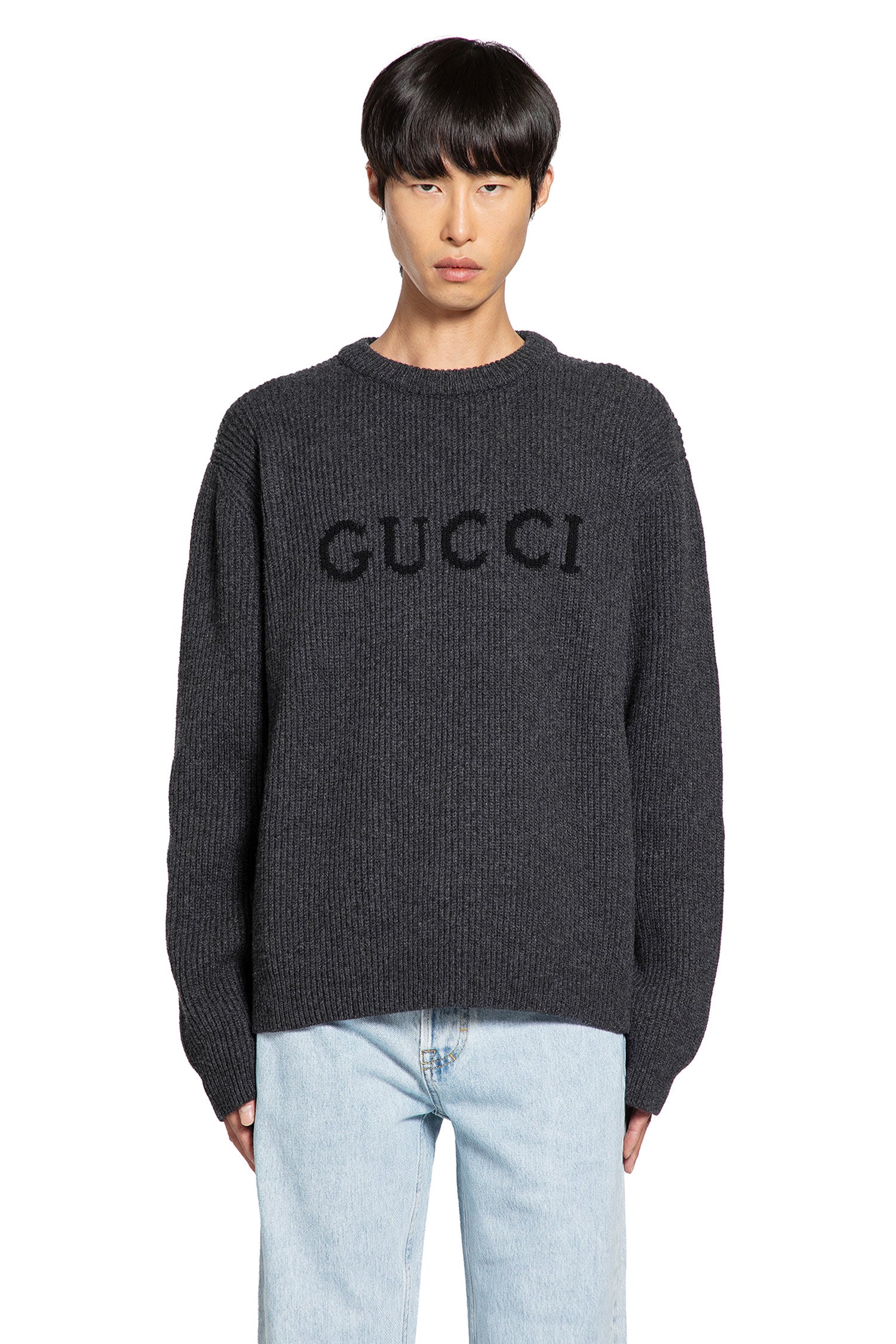 Wool Cashmere Logo Sweater