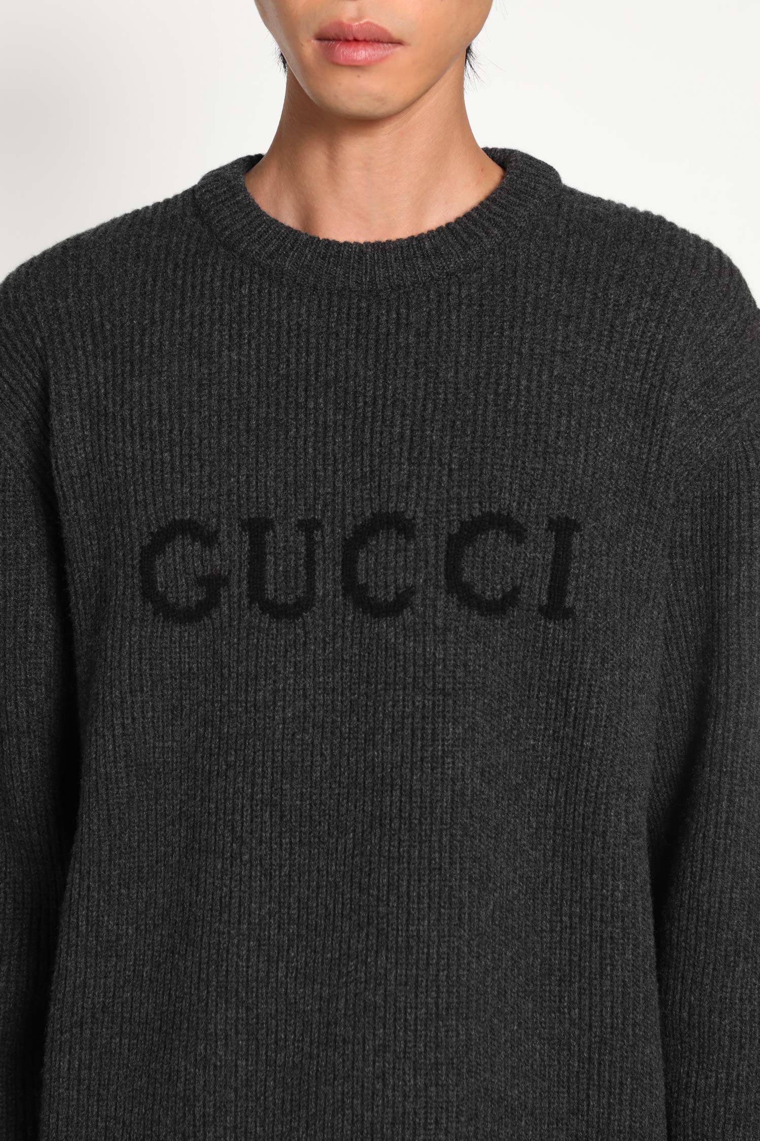 Wool Cashmere Logo Sweater