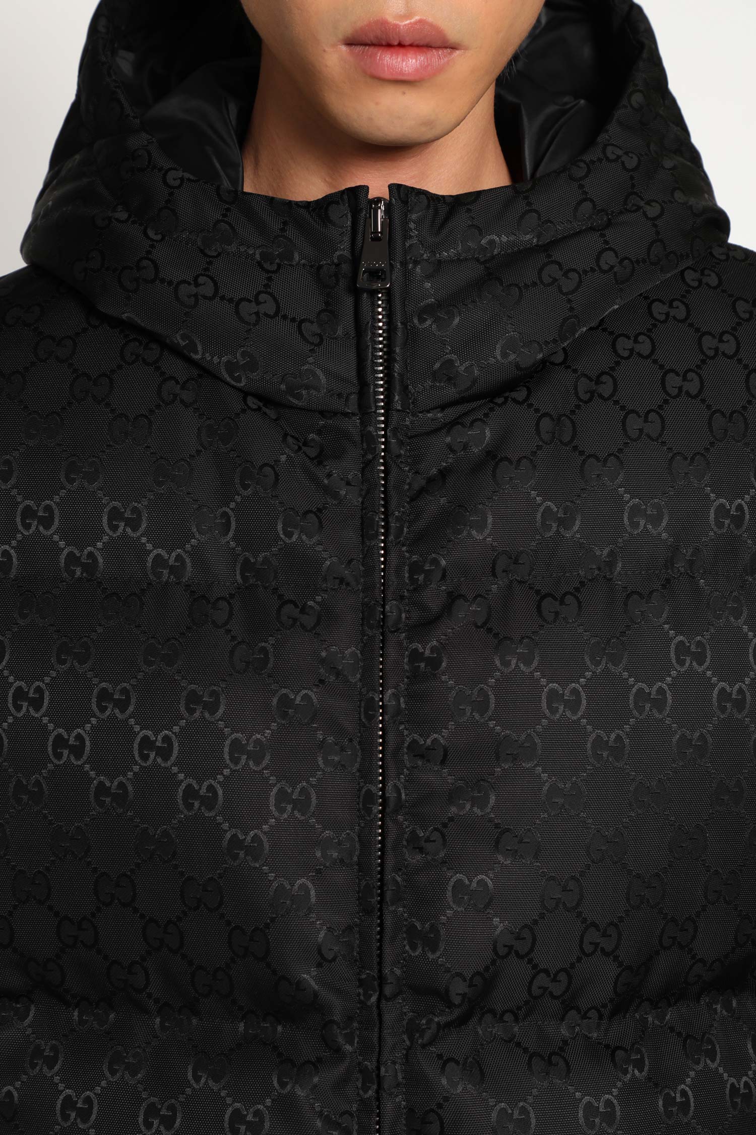 GG Nylon Down Hooded Down Jacket - Antonioli.eu