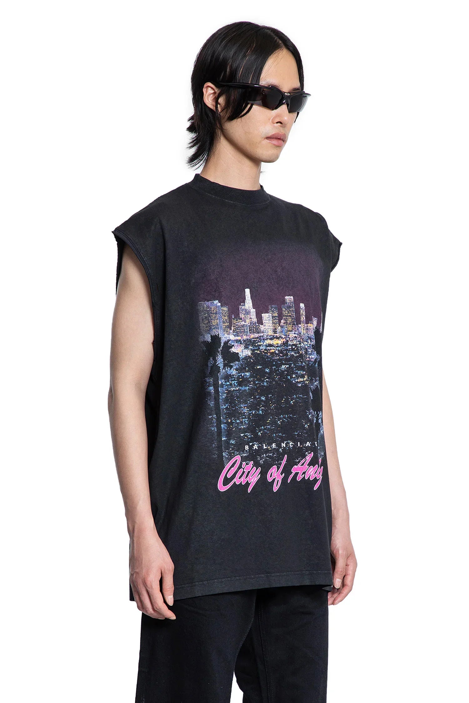 BALENCIAGA MAN BLACK T-SHIRTS & TANK TOPS - Antonioli.eu