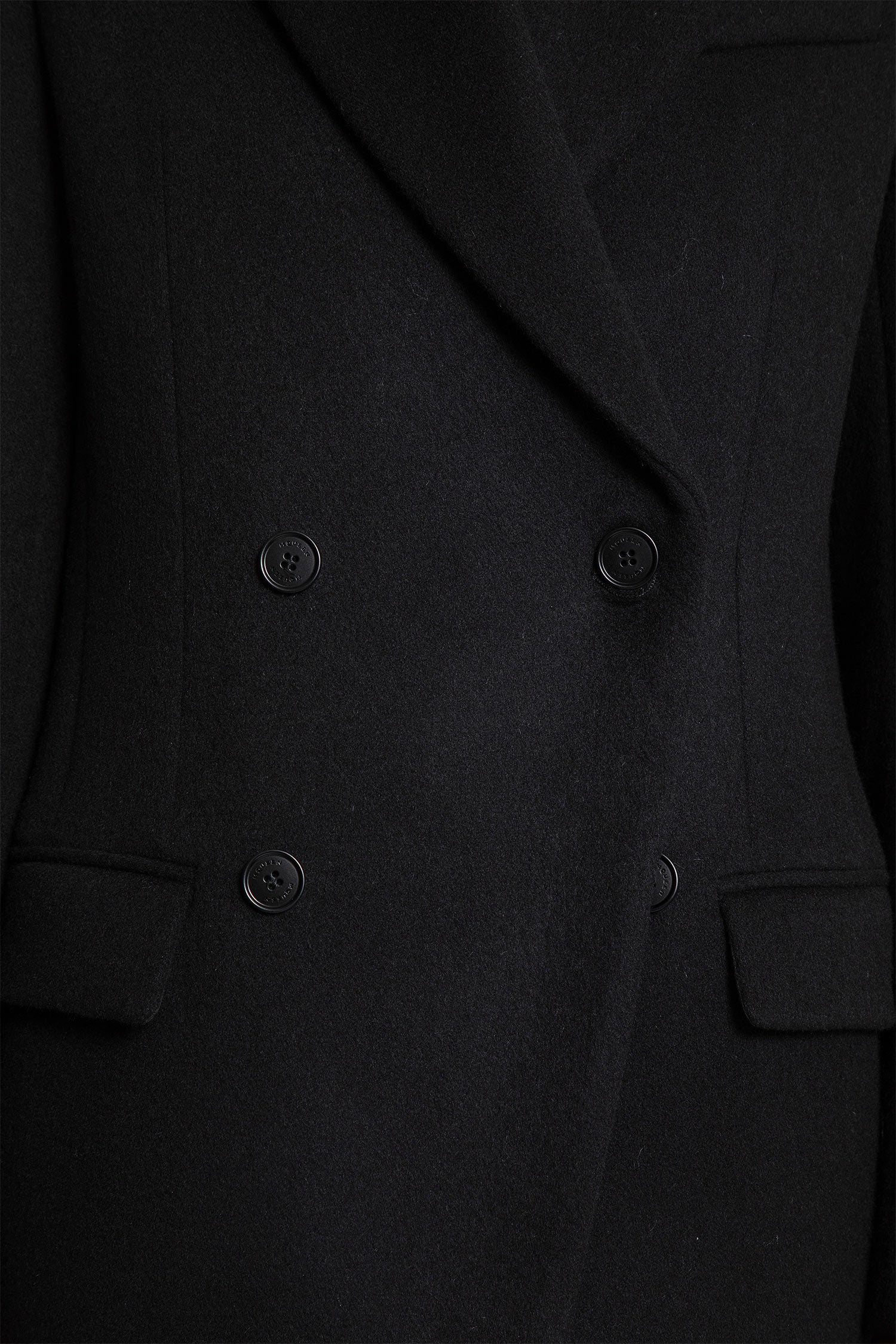 Double-Breasted Wool Felt Coat - Antonioli.eu