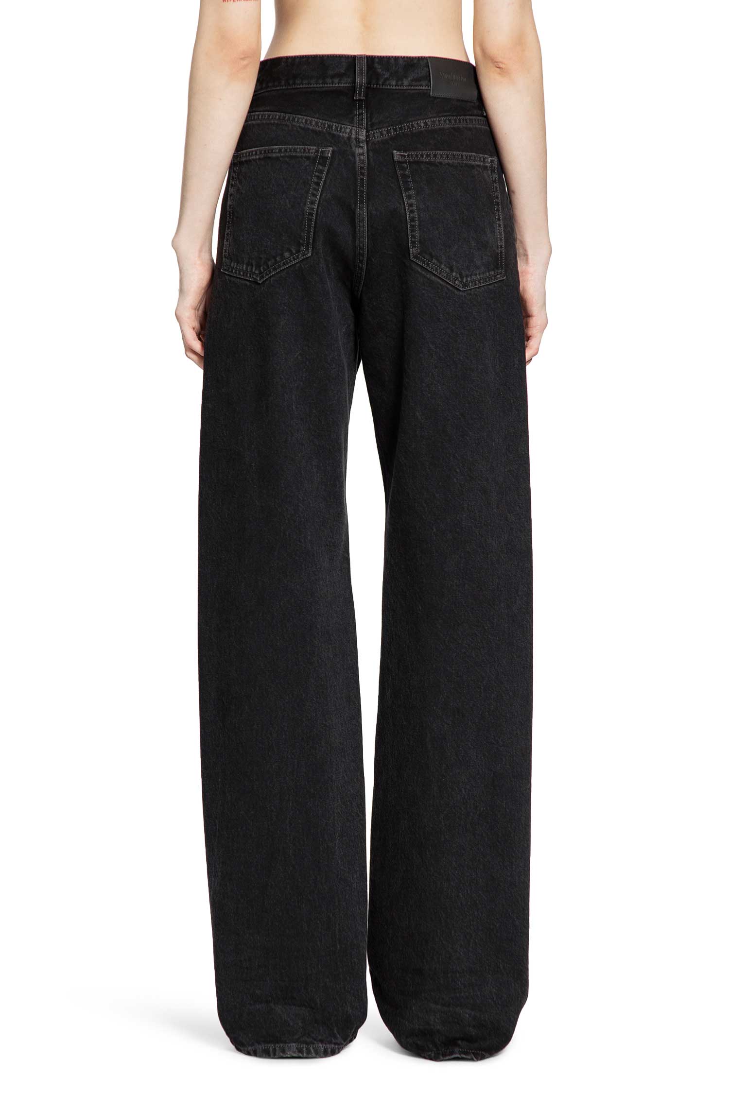 V-Waist Long Baggy Jeans