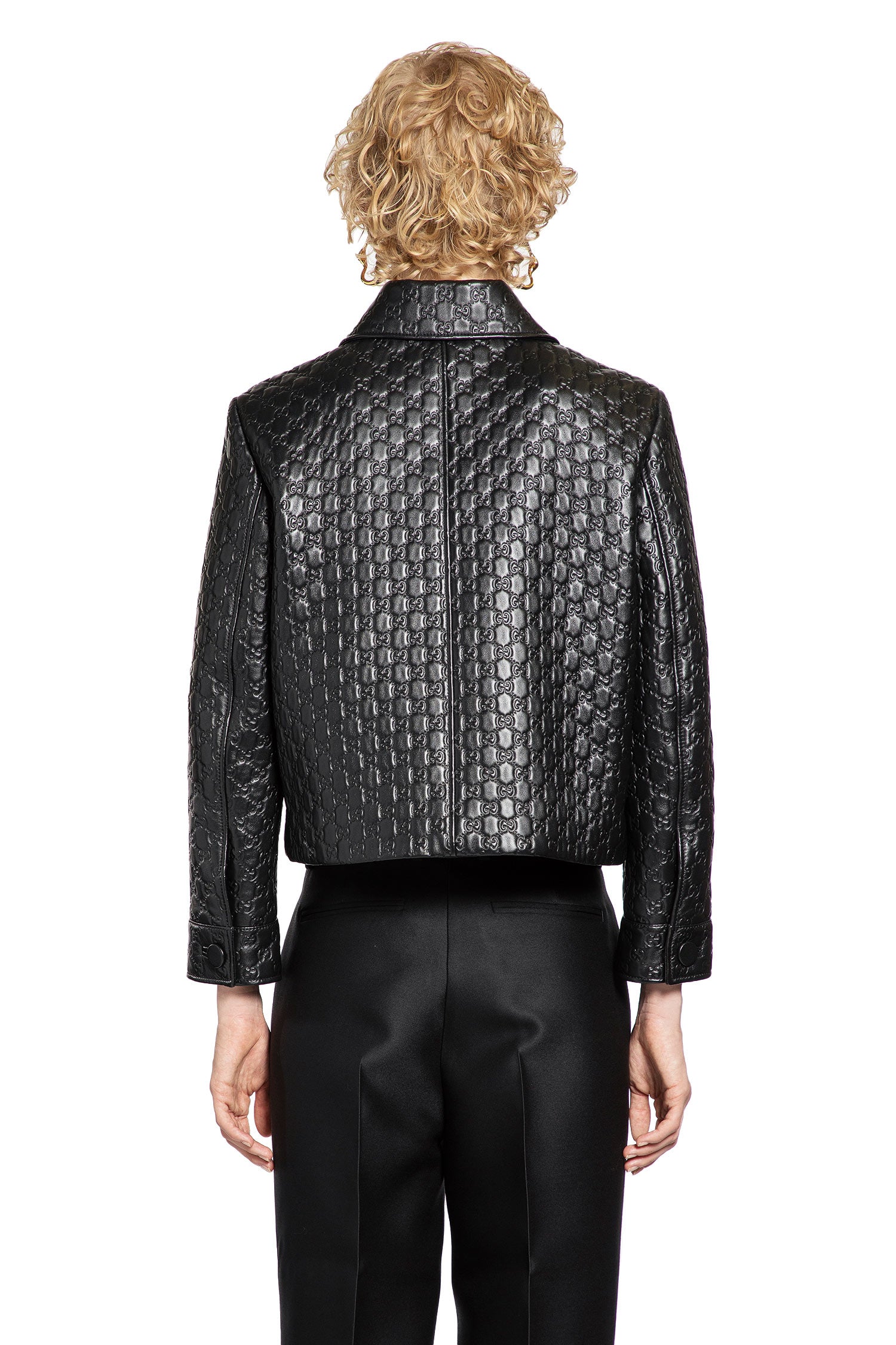 Oversized Bomber Leather Jacket