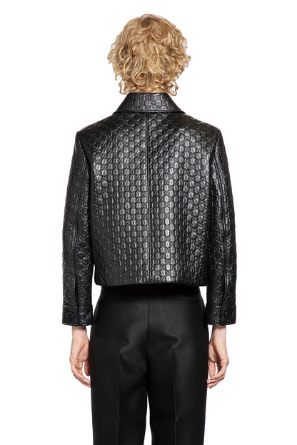 Oversized Bomber Leather Jacket