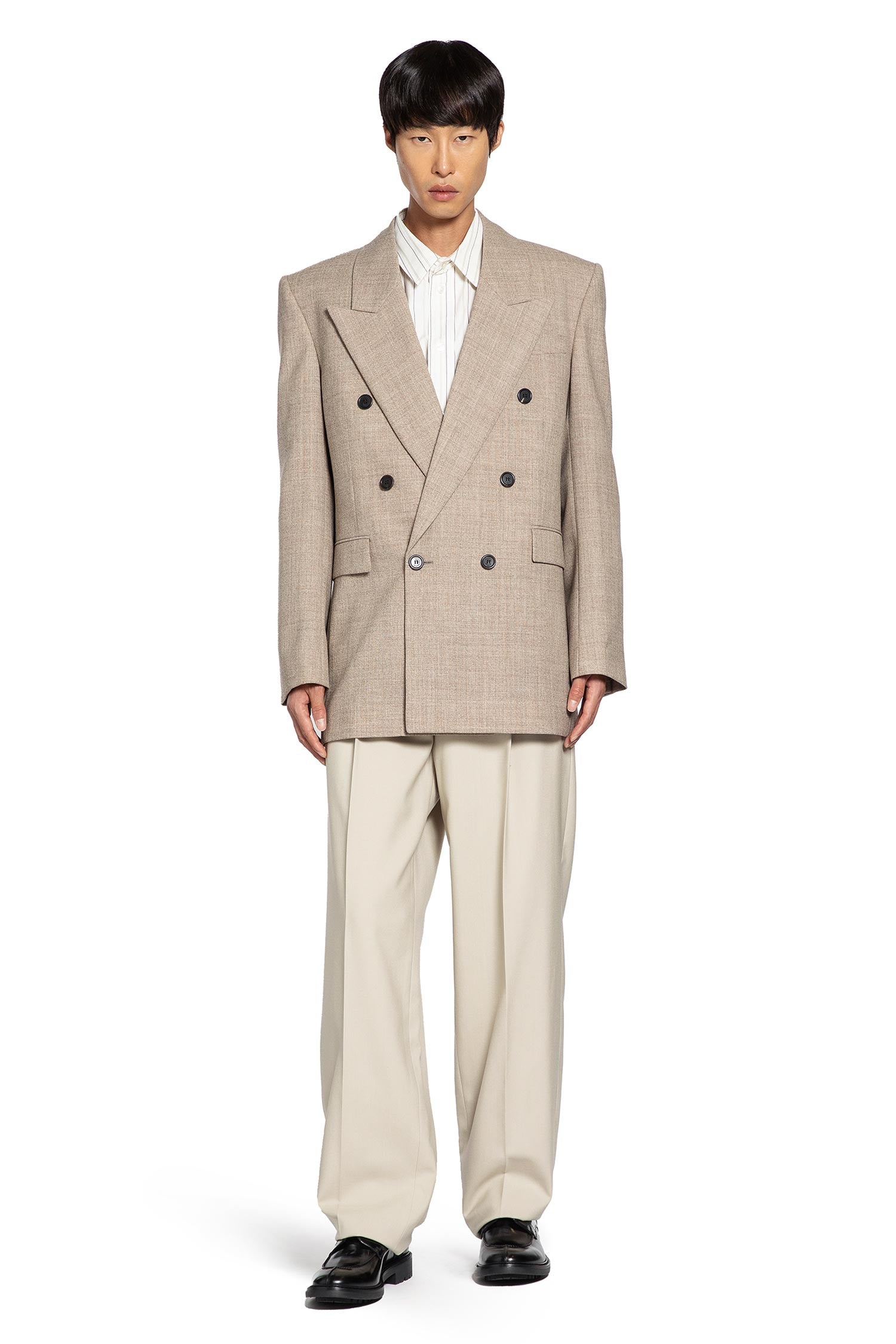 Double-Breasted Wool Blazer - Antonioli.eu