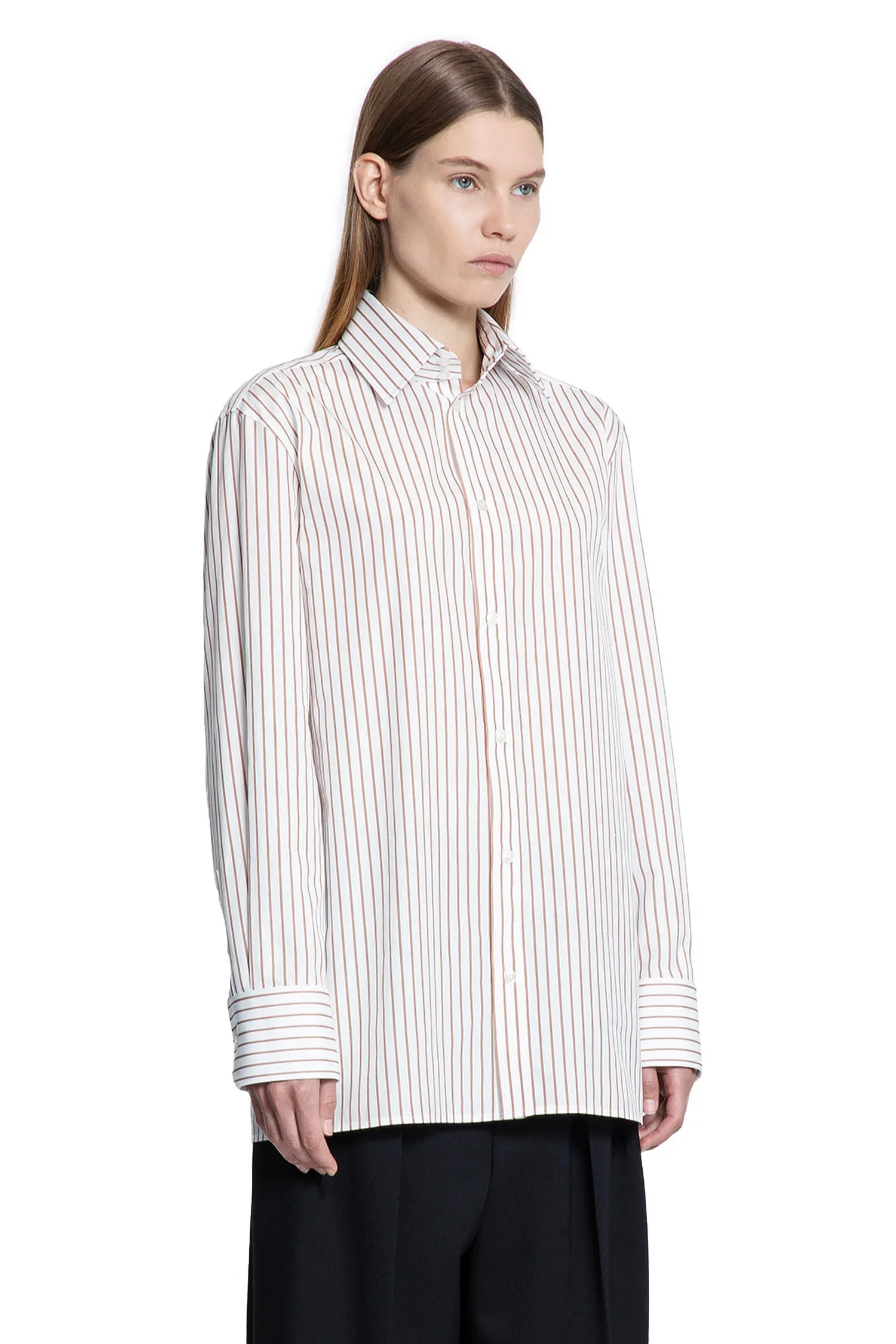 Shirt in Striped Cotton Poplin - Antonioli.eu