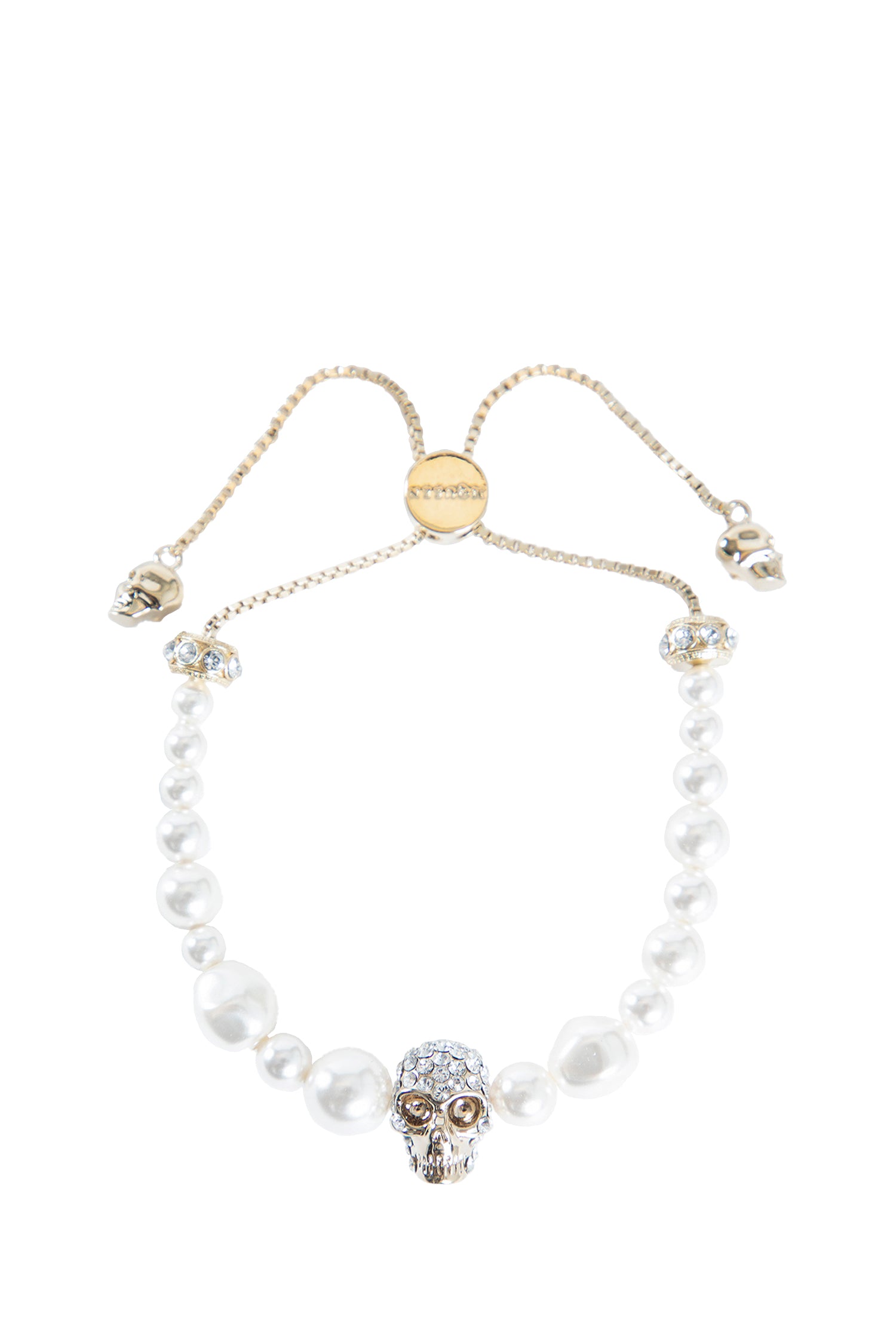 Skull and Pearl Friendship Bracelet - Antonioli.eu