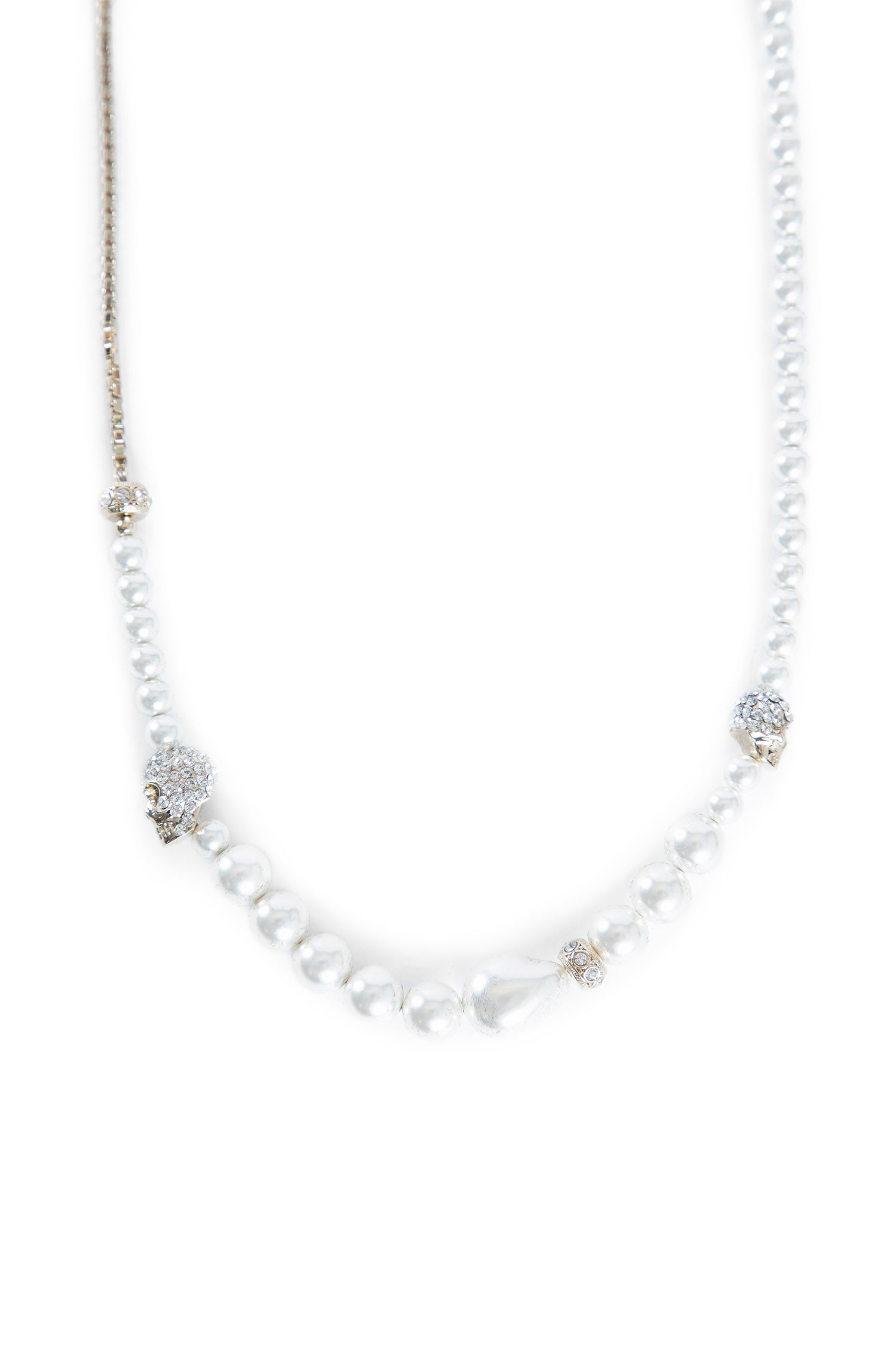 Skull and Pearl Necklace - Antonioli.eu